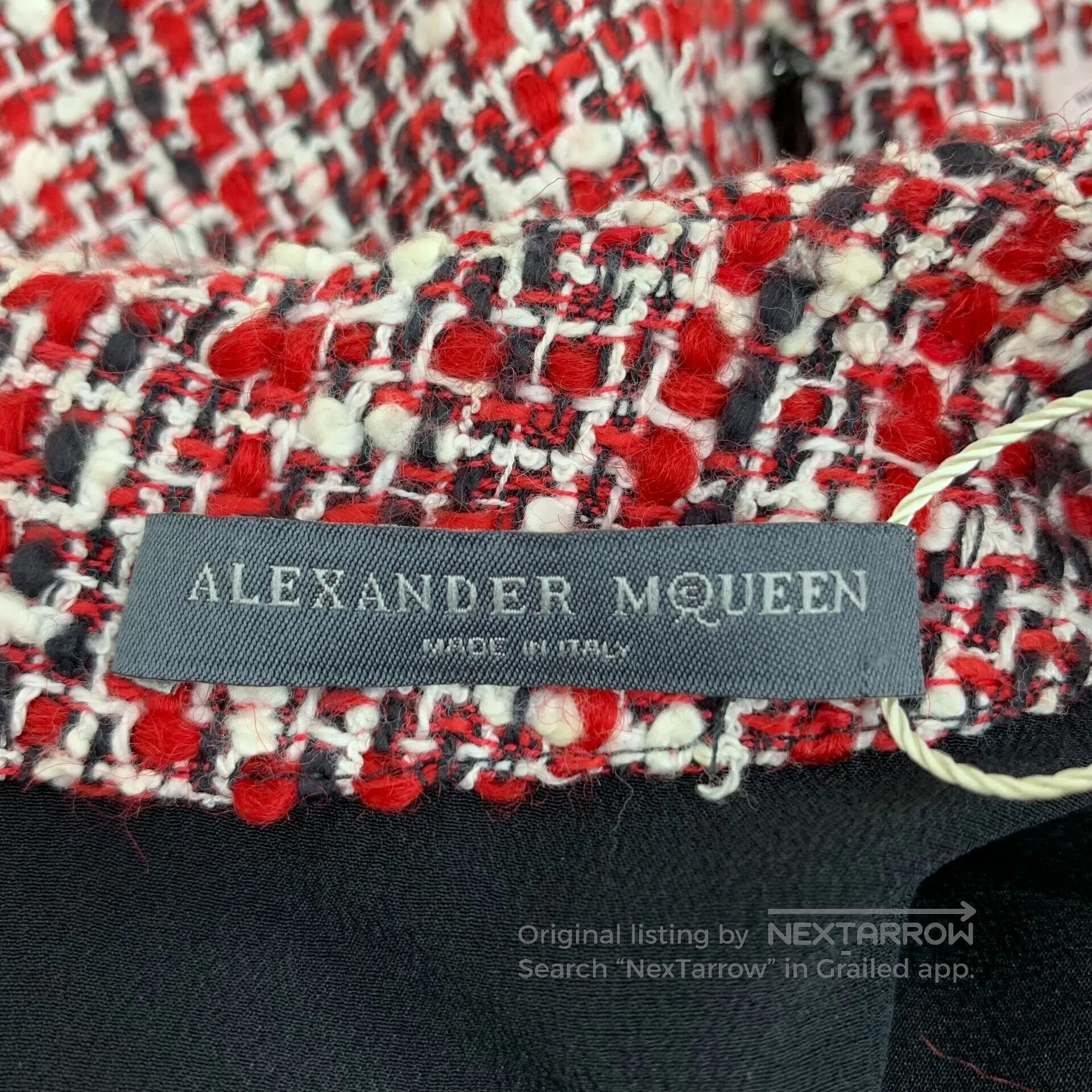Alexander McQueen Alexander McQueen Red Cotton Round Neck Short Sleeve Weave Size S / US 4 / IT 40 - 5 Thumbnail