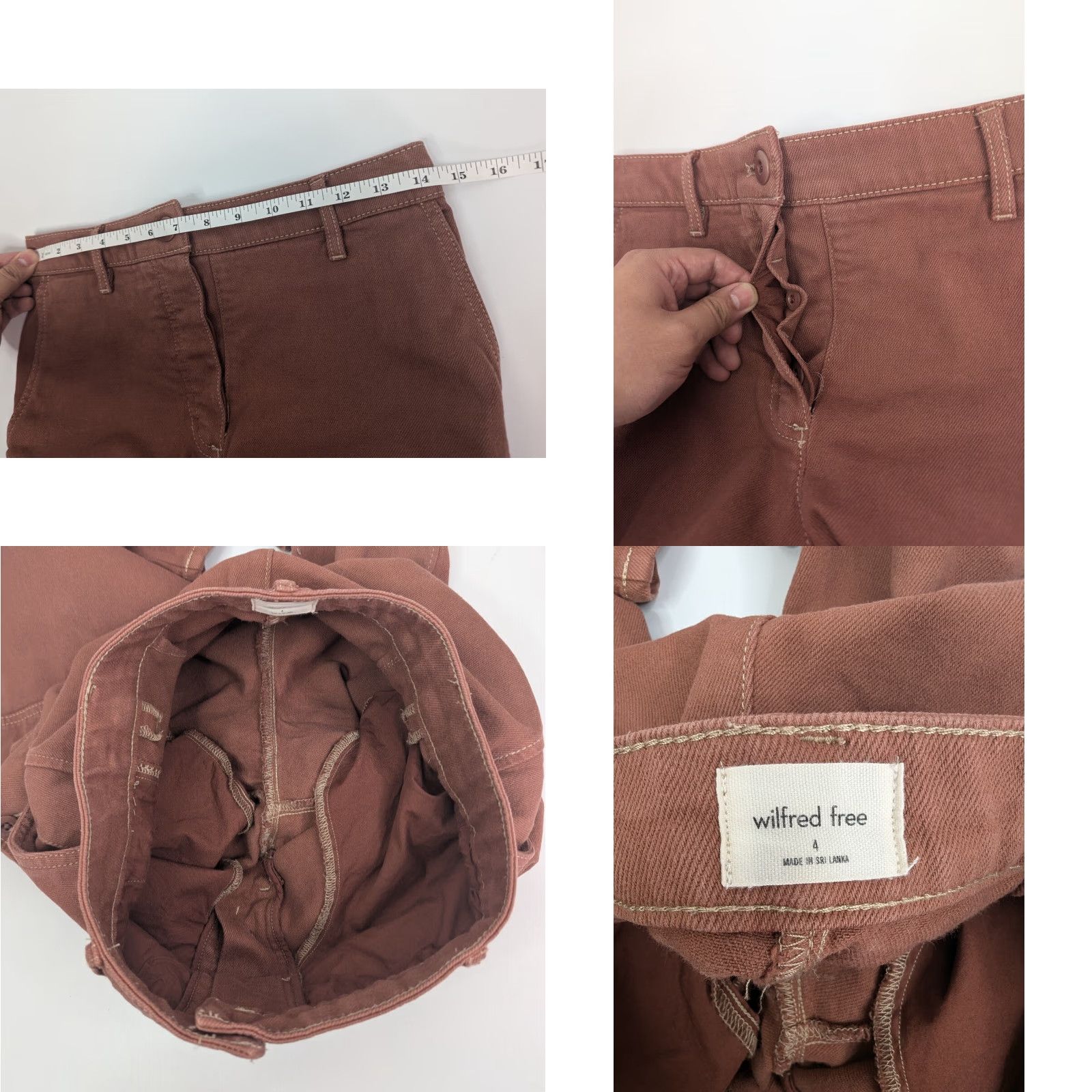 Aritzia Aritzia Wilfred Free Womens Size 4 Modern High Waist Cargo Mocha Sorbet Pants Size 27" / US 4 / IT 40 - 8 Thumbnail