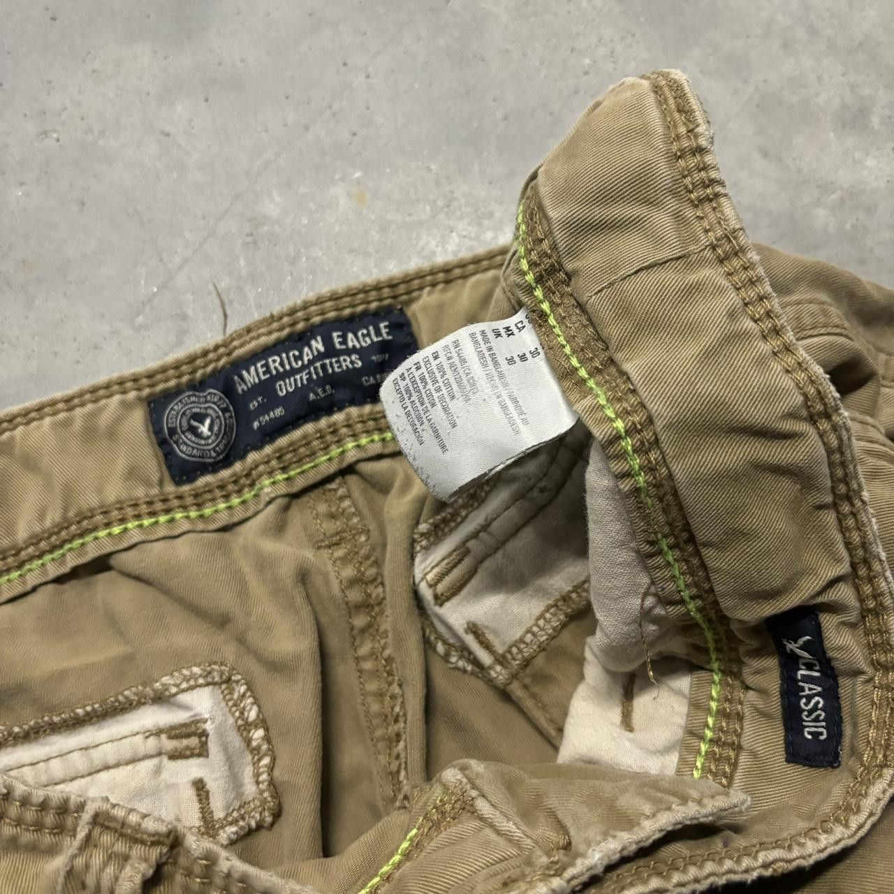 Japanese Brand × Vintage Crazy Vintage Y2K/2000s Baggy Brown Skater Style Cargo Shorts! Size US 30 / EU 46 - 6 Thumbnail