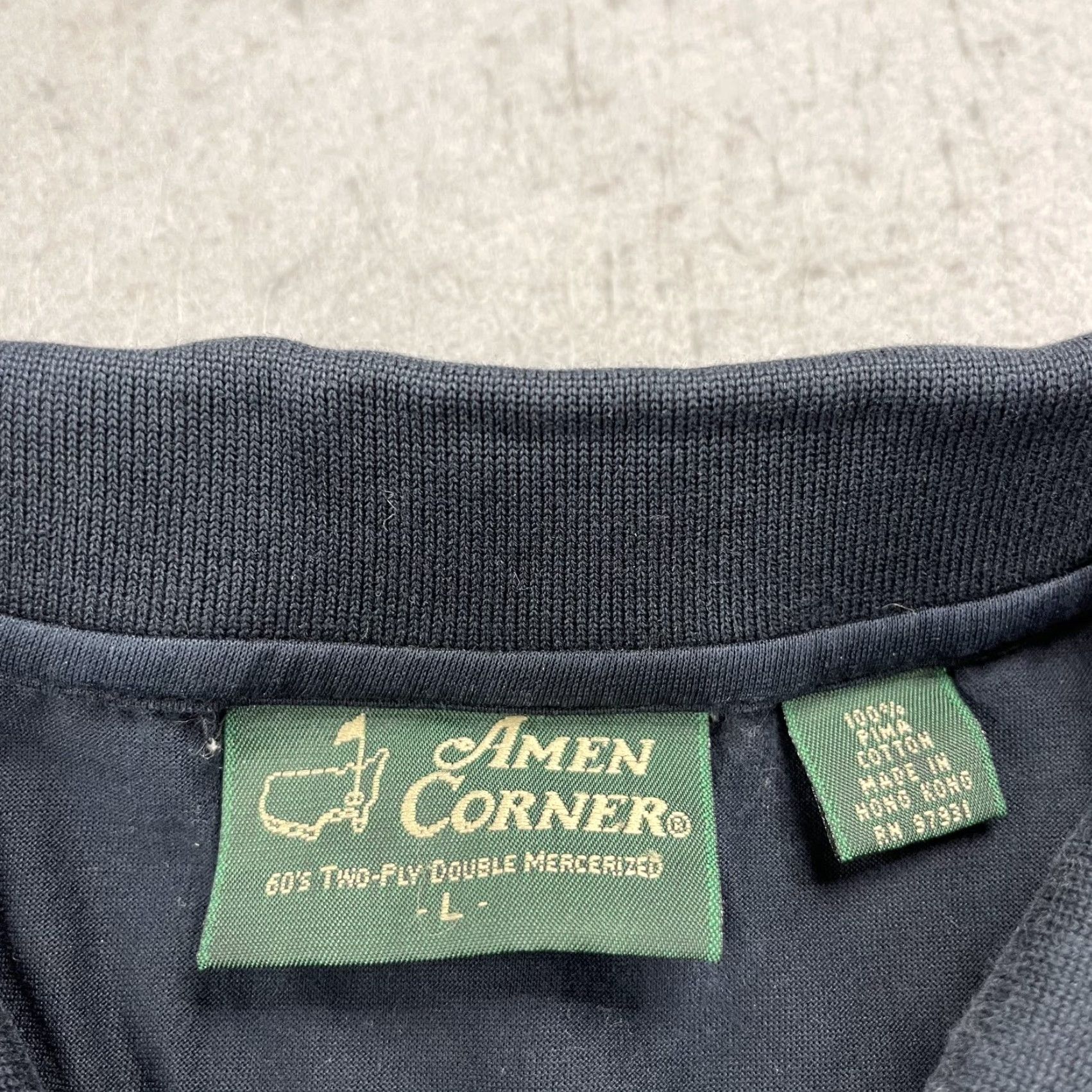 Vintage VINTAGE Masters Polo Shirt Mens Large Black Solid Amen Corner Augusta National 90s Size US L / EU 52-54 / 3 - 3 Thumbnail