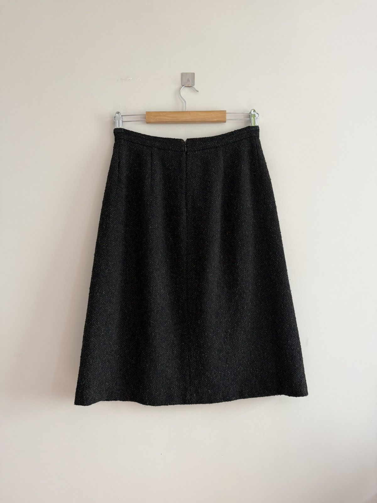 Max Mara Max Mara Virgin Wool A-Line Midi Skirt Size 32" / US 10 / IT 46 - 4 Thumbnail