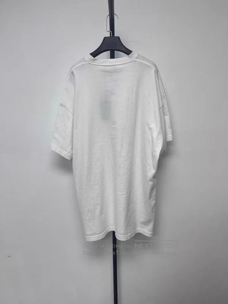 Balenciaga Balenciaga Hem Embroidered Logo Short Sleeve T-Shirt Size US L / EU 52-54 / 3 - 2 Thumbnail