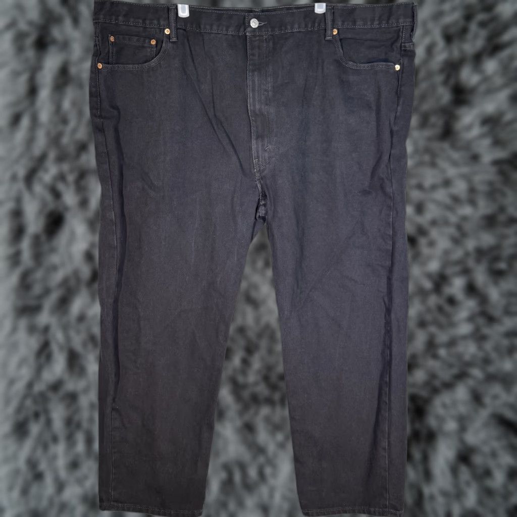 Levi's VINTAGE Levi's 550 Jeans Mens 50x30 Black Relaxed Fit Tapered Leg Denim Pants 100% Cotton Size US 34 / EU 50 - 1 Thumbnail