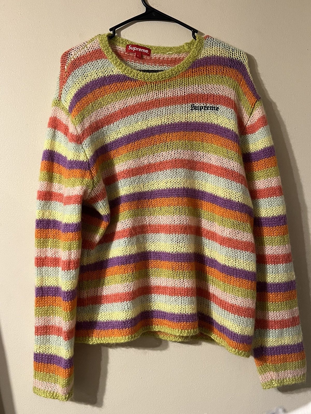 Supreme Supreme Striped Mohair Sweater 'Multi' Size US L / EU 52-54 / 3 - 6 Thumbnail