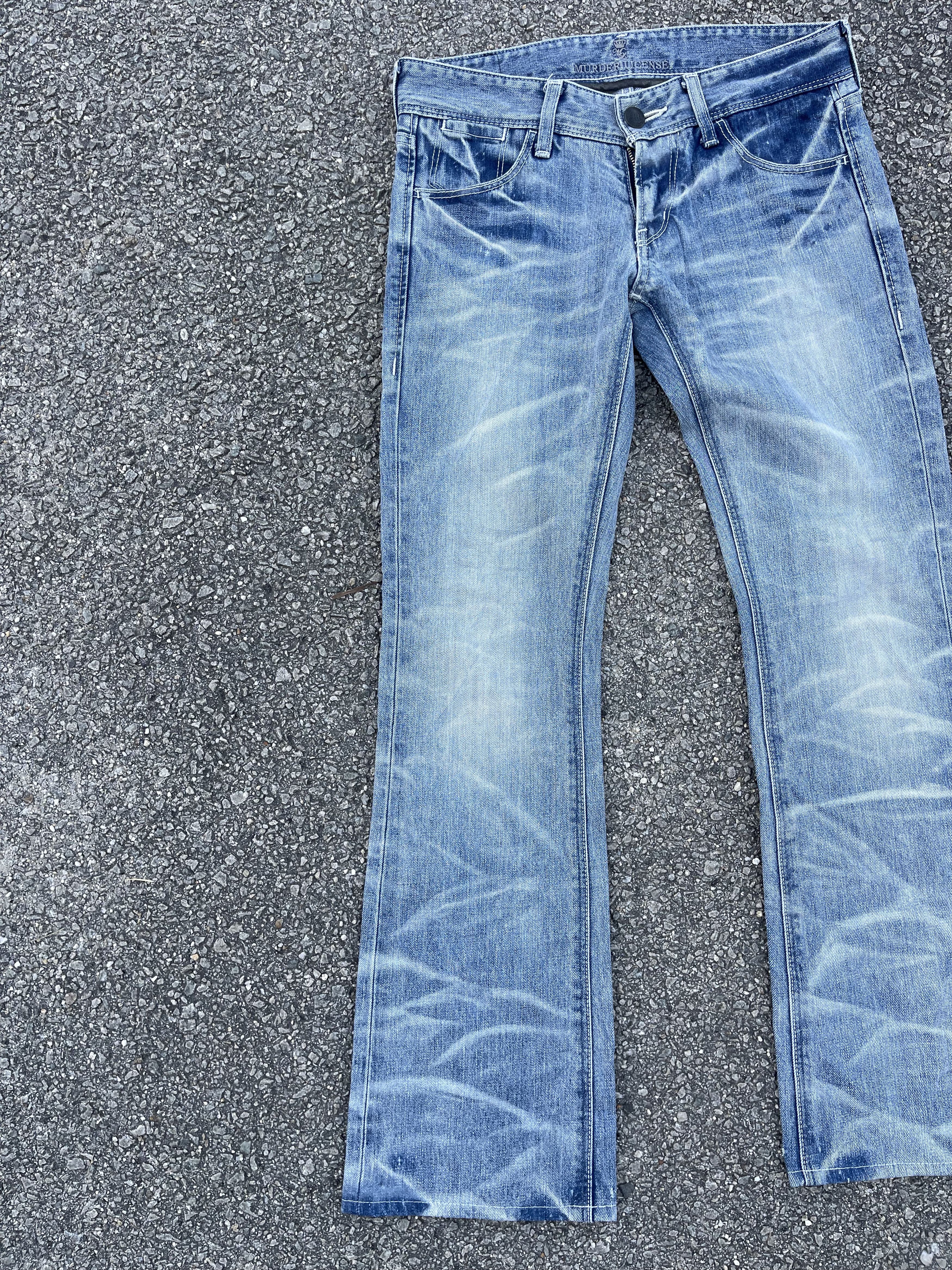 Le Grande Bleu (L.G.B.) Murder License Flare Low Rise Jeans Blue faded of the day Size US 32 / EU 48 - 2 Thumbnail