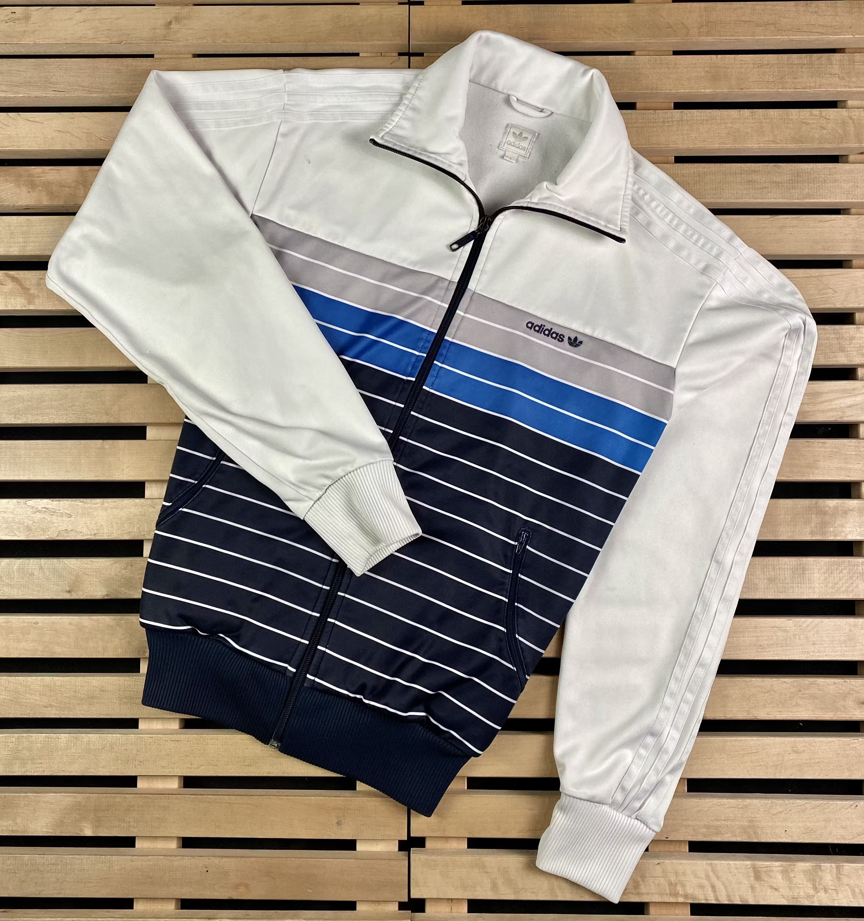 Adidas × Vintage Mens Track Jacket Adidas Vintage Size L Size US L / EU 52-54 / 3 - 1 Thumbnail