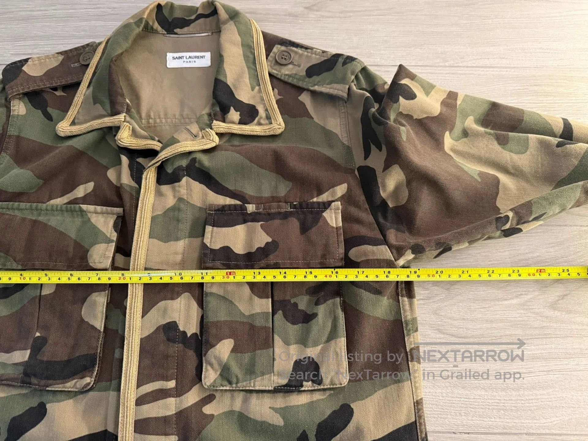 Saint Laurent Paris Saint Laurent Hedi Slimane Camouflage Jacket. Size US S / EU 44-46 / 1 - 2 Thumbnail