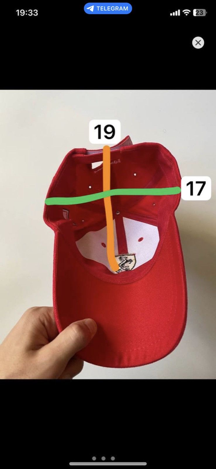 Ferrari Vintage Red Cap Ferrari Formula 1 Marlboro OS Size ONE SIZE - 5 Thumbnail