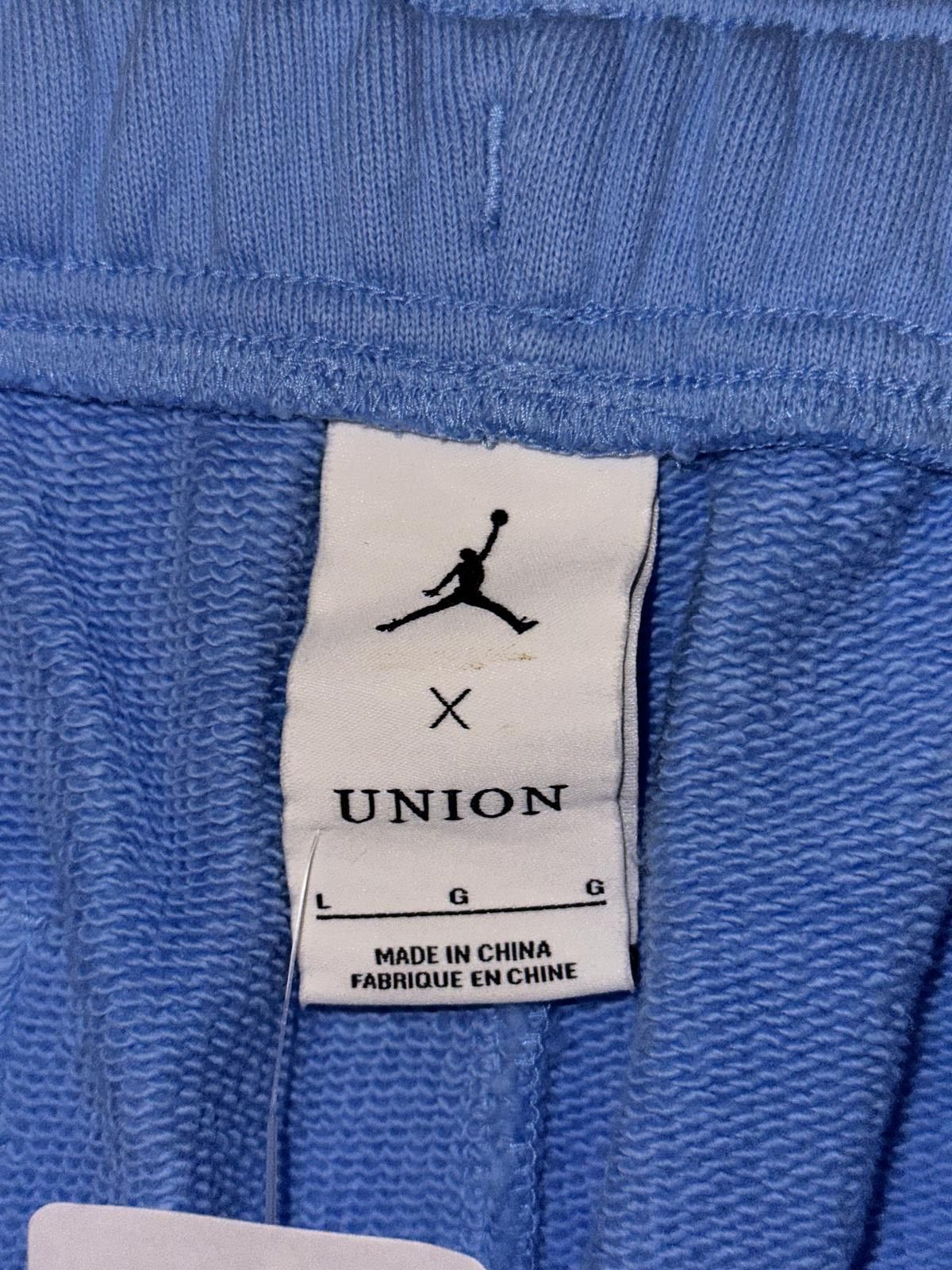 Nike Jordan x Union MJ Cobalt Pulse/Coconut Milk Fleece Pants Sample Size US 34 / EU 50 - 5 Thumbnail