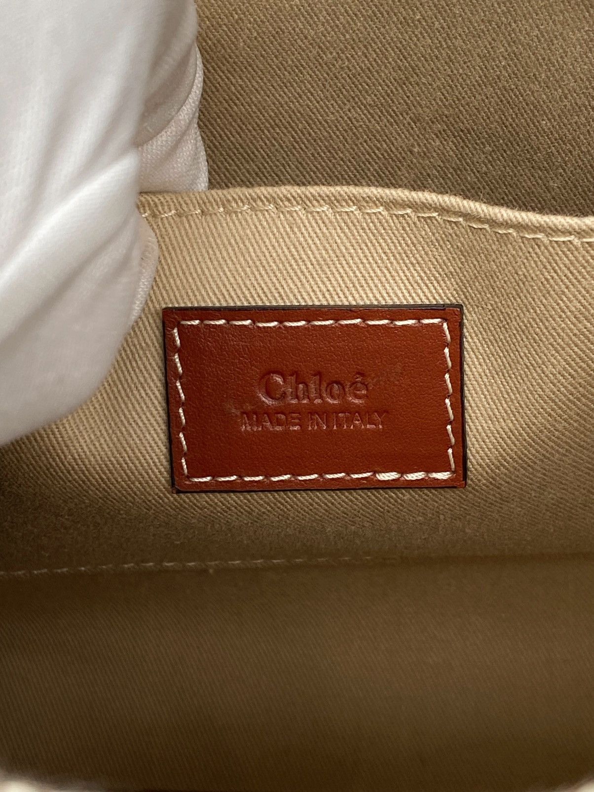 Chloe Chloe Small Woody Canvas Tote Bag Size ONE SIZE - 10 Thumbnail