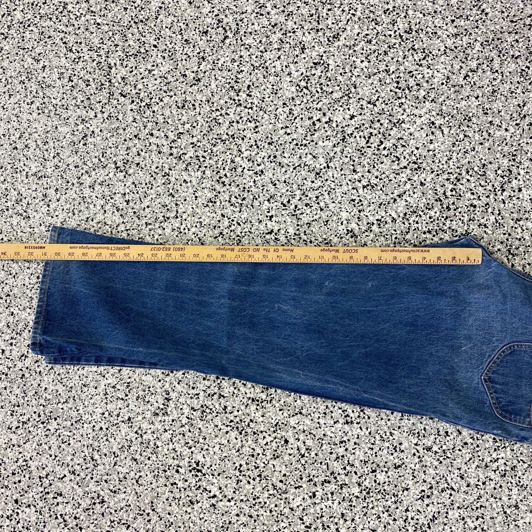 Lee VINTAGE Lee Riders Jeans 36x31 Slim Men 80s Straight Denim Blue Brown Button Zipper Logo 80s Classic Fit Lee 31in Inseam Size US 36 / EU 52 - 5 Thumbnail