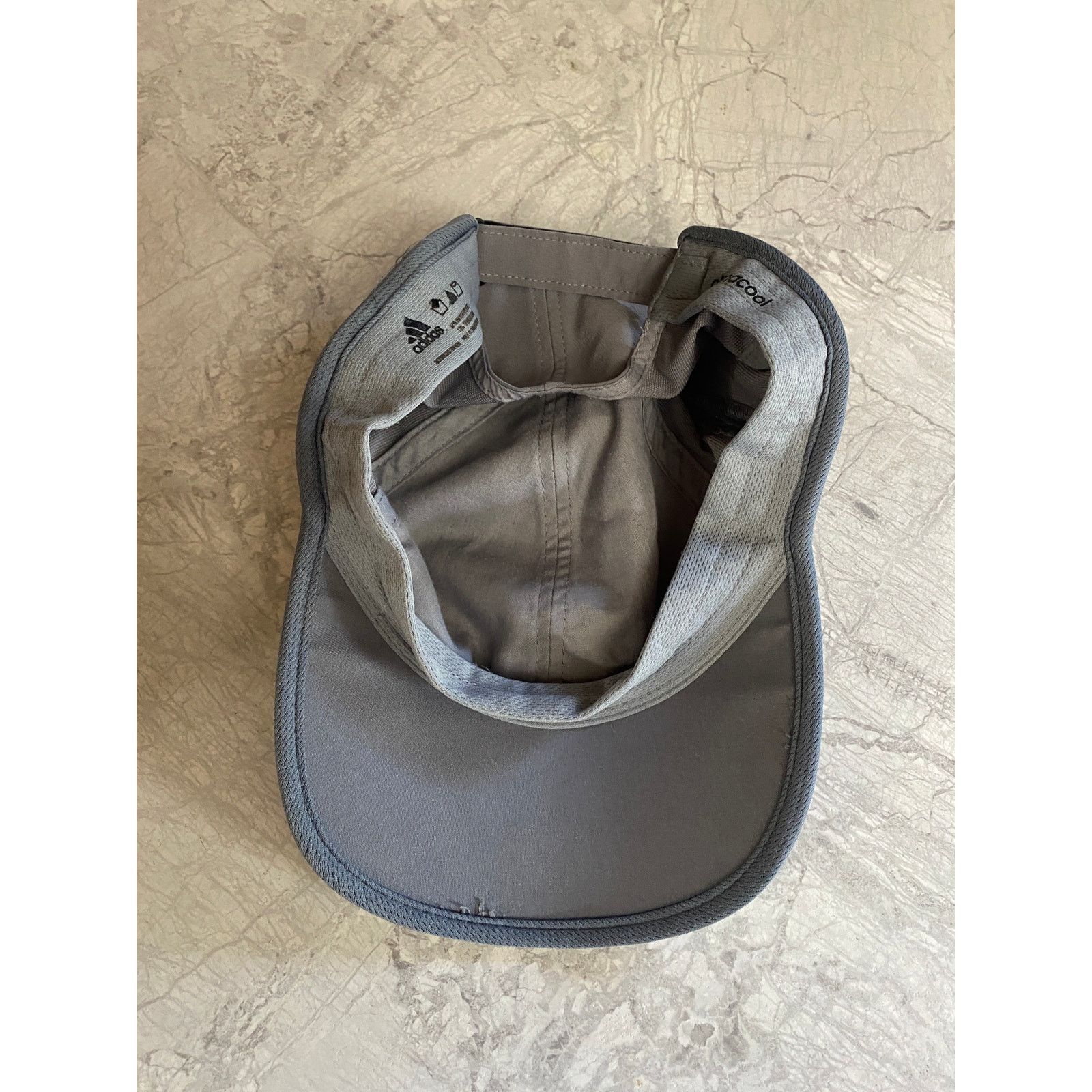Adidas Adidas Adizero Climacool Gray Adjustable Running Hat Size ONE SIZE - 5 Thumbnail