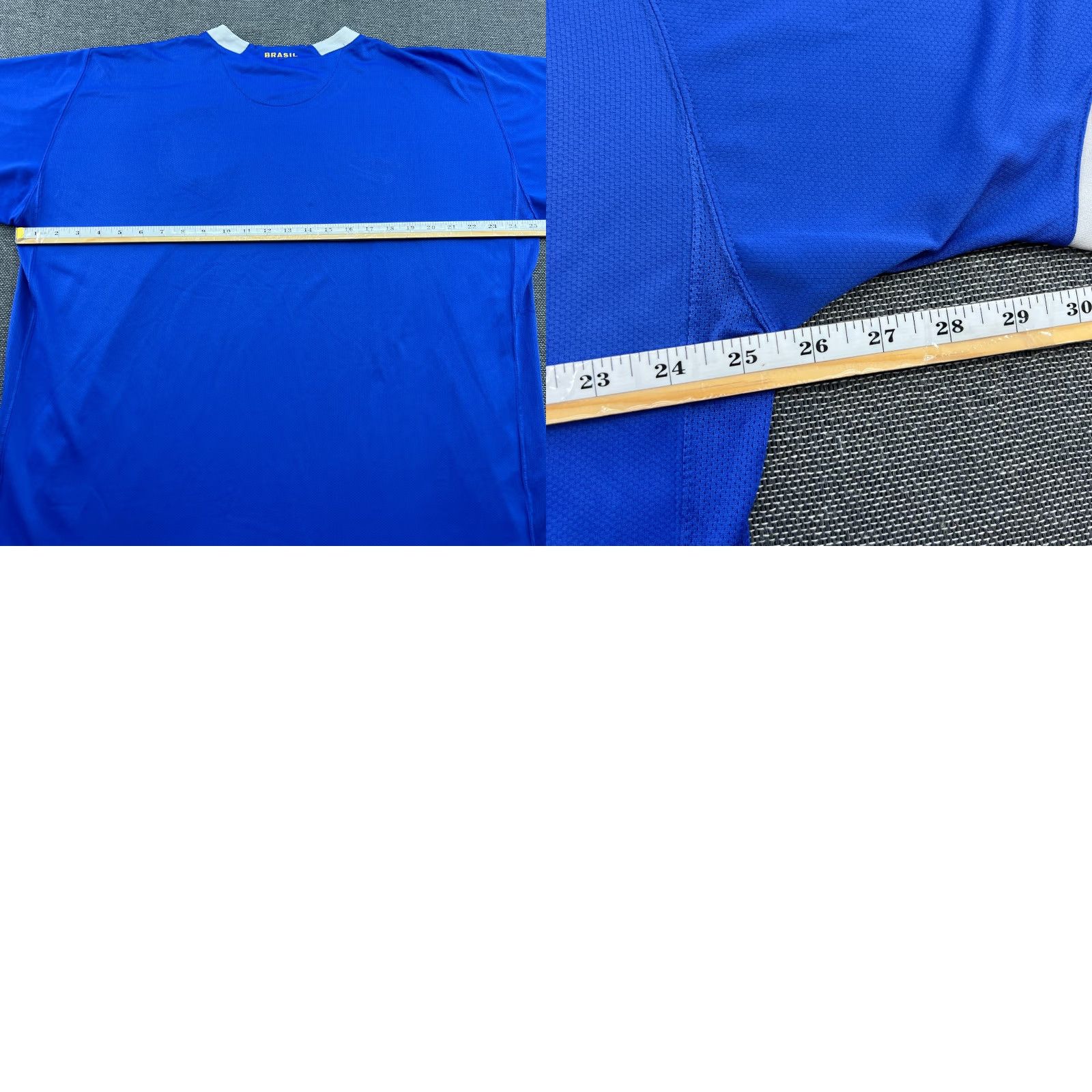 Nike Nike Brazil 2006 2007 Away Football Jersey Mens 2XL Shirt Blue Soccer Size US XXL / EU 58 / 5 - 9 Thumbnail
