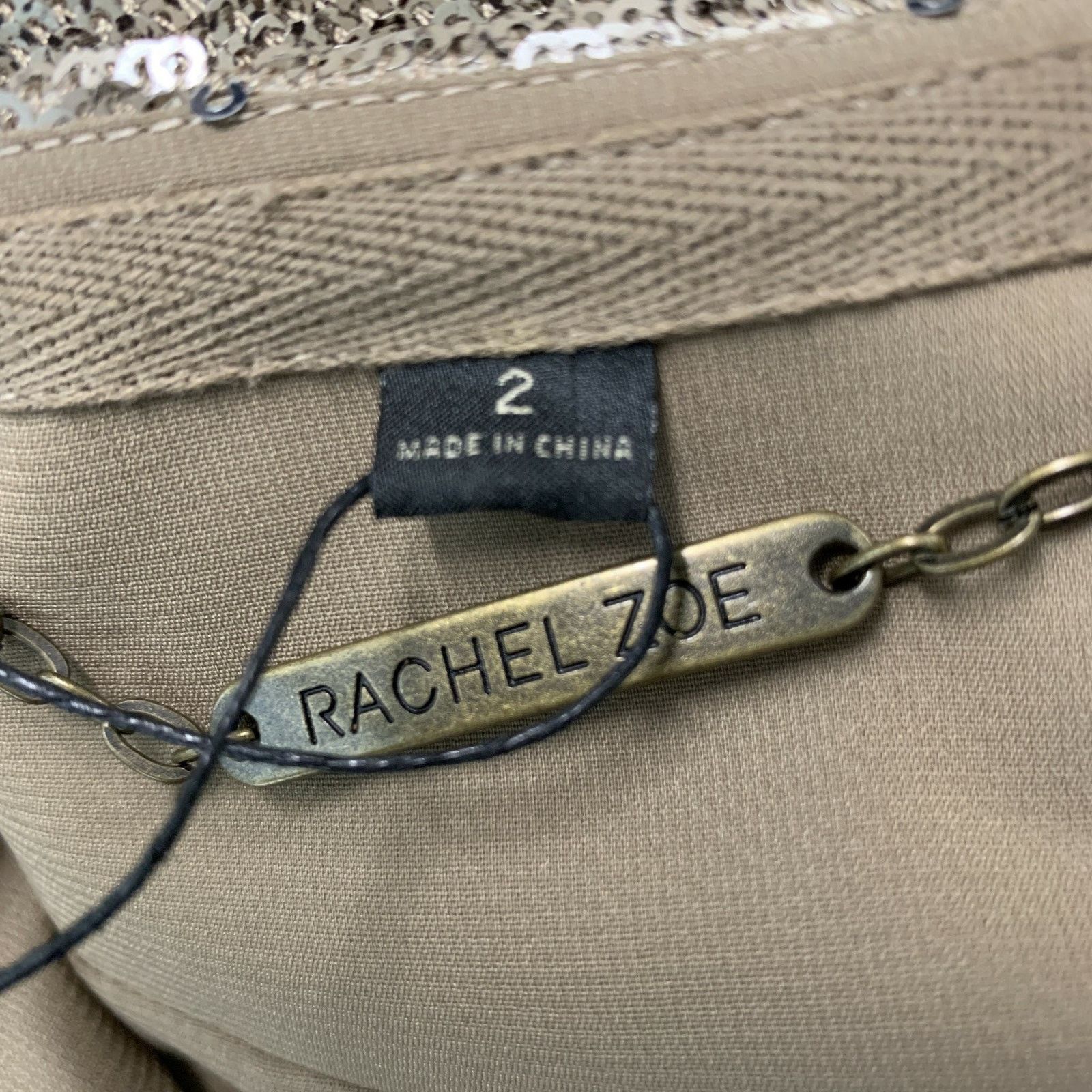 Rachel Zoe RACHEL ZOE S Gold Silver Polyester & Spandex Sequined Jacket Size S / US 4 / IT 40 - 5 Thumbnail