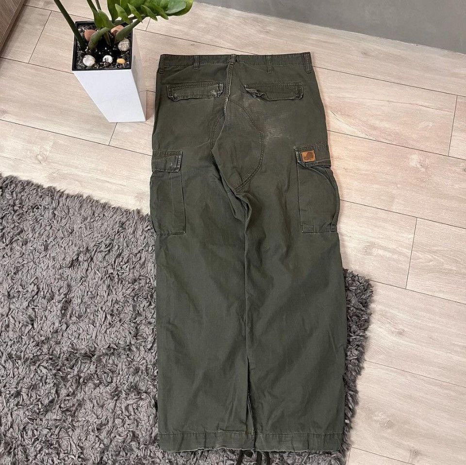 Carhartt 🔥TRASHED CARHARTT BAGGY MULTIPOCKET CARGO Y2K PANTS GORPCORE Size US 32 / EU 48 - 1 Thumbnail