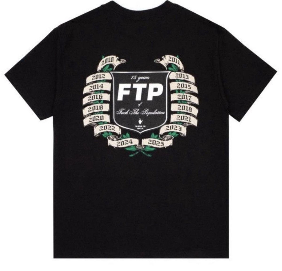 Fuck The Population Ftp - 15th anniversary tee Size US L / EU 52-54 / 3 - 4 Thumbnail