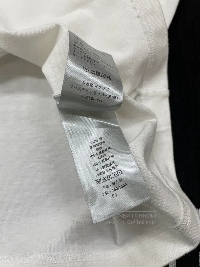 Dior Dior White embroidered printed letter T-shirt short sleeve Size US L / EU 52-54 / 3 - 6 Thumbnail