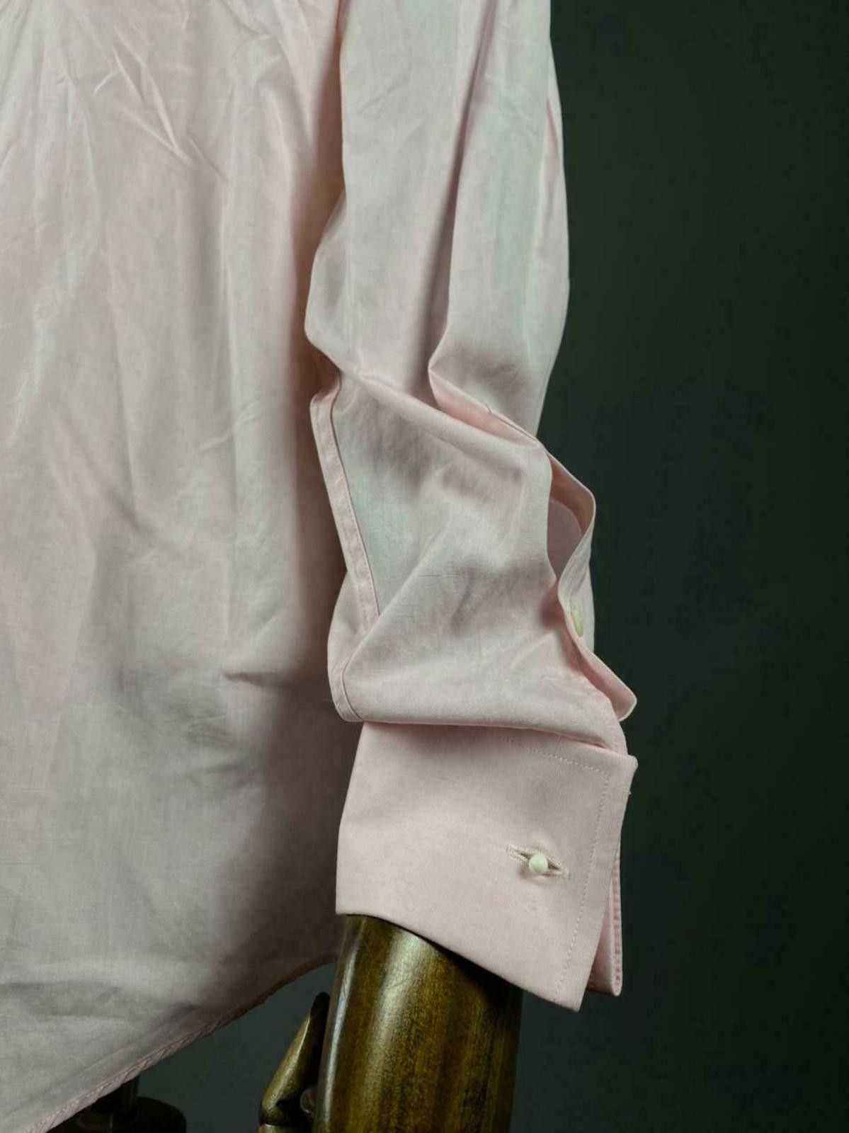 Ralph Lauren Black Label Men Ralph Lauren Black Label Pink Cuff Dress Shirt Size 16.5 Size US M / EU 48-50 / 2 - 8 Thumbnail