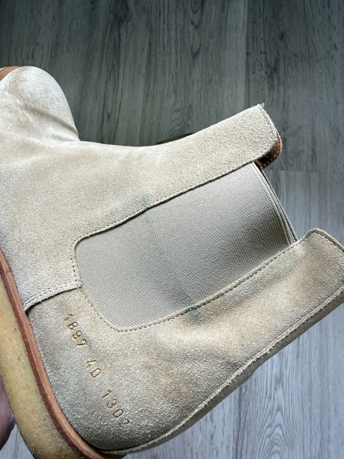 Common Projects Common Projects Beige Chelsea Boots Made in Italy EU40 US7 Size US 7 / EU 40 - 3 Thumbnail
