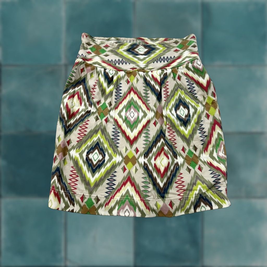 Free People FREE PEOPLE Skirt Women’s Small Tribal Pattern Pleated Stretch Pencil Size 28" / US 6 / IT 42 - 1 Thumbnail