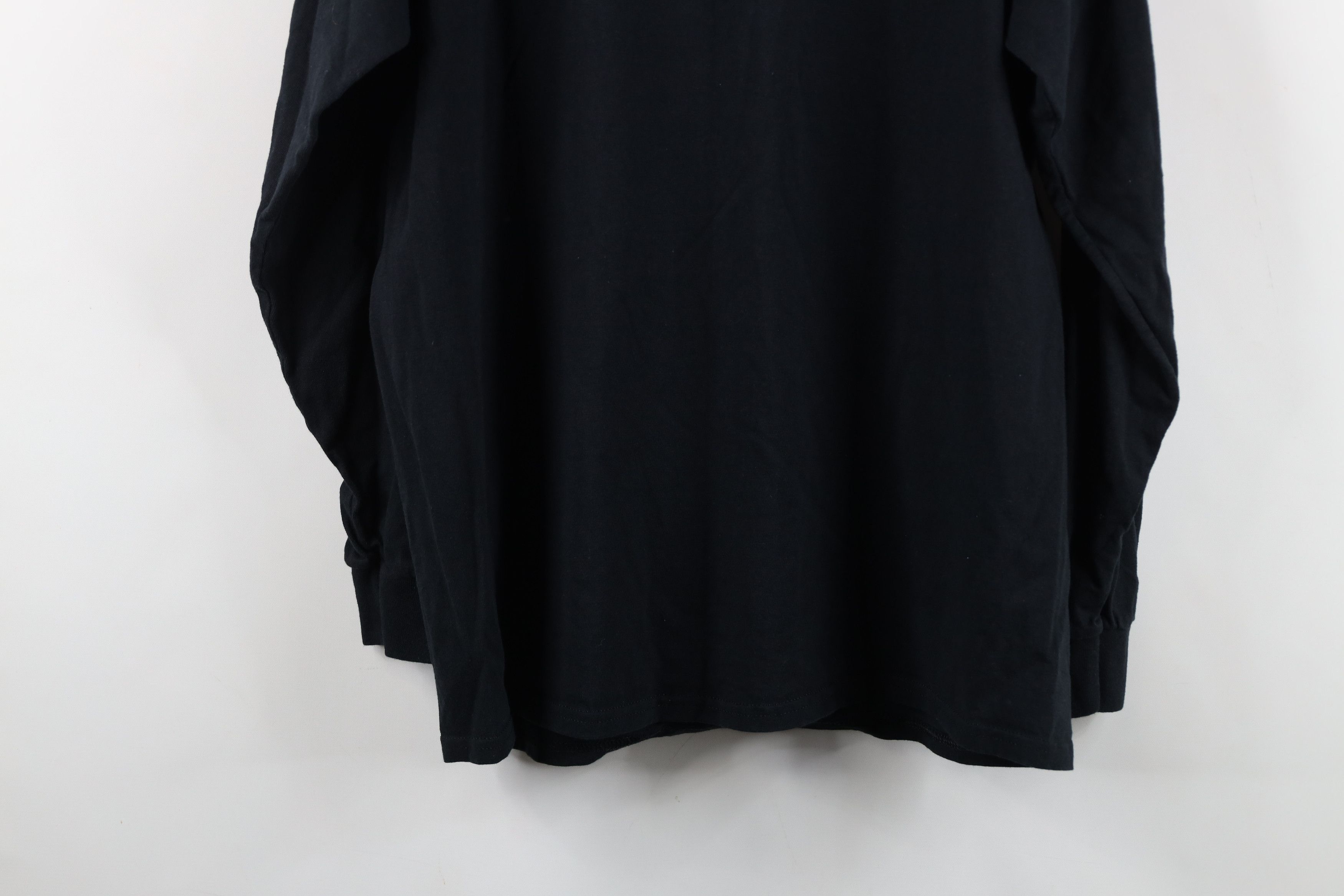 Vintage Vintage 90s Y2K Streetwear Blank Long Sleeve T-Shirt Black Size US L / EU 52-54 / 3 - 14 Thumbnail