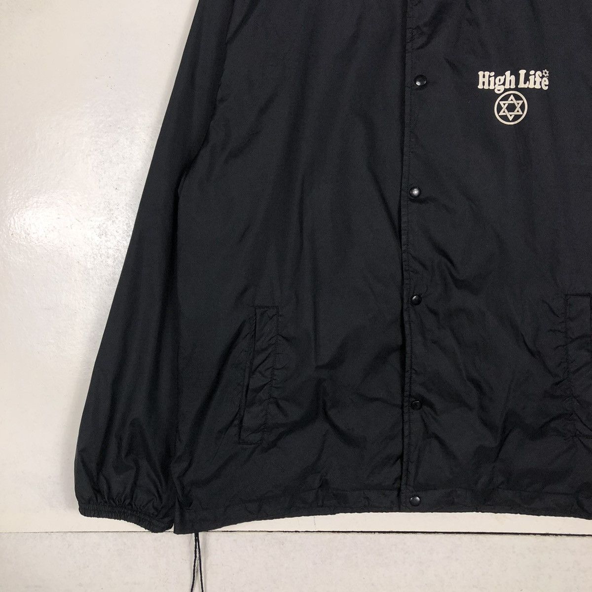 Japanese Brand 📌VINTAGE LIGHT JACKET BIKER HIGH LIFE BIG LOGO DESIGN Size US L / EU 52-54 / 3 - 5 Thumbnail
