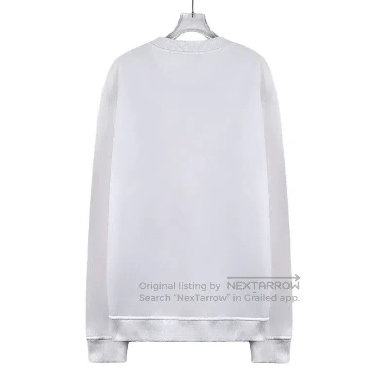 Fendi Fendi White Logo Letter Raised Cotton Crew Neck Long-Sleev Size US XL / EU 56 / 4 - 2 Thumbnail