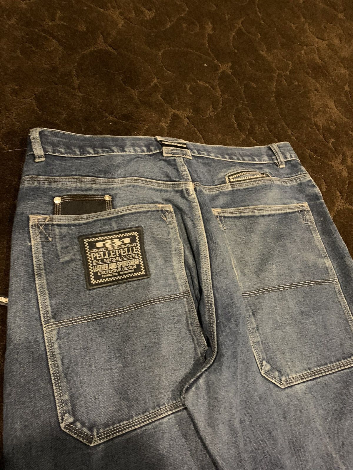 Pelle Pelle Rare Pelle Pelle Marc Buchanan Y2K Baggy Jeans Size 38 Size US 38 / EU 54 - 1 Thumbnail