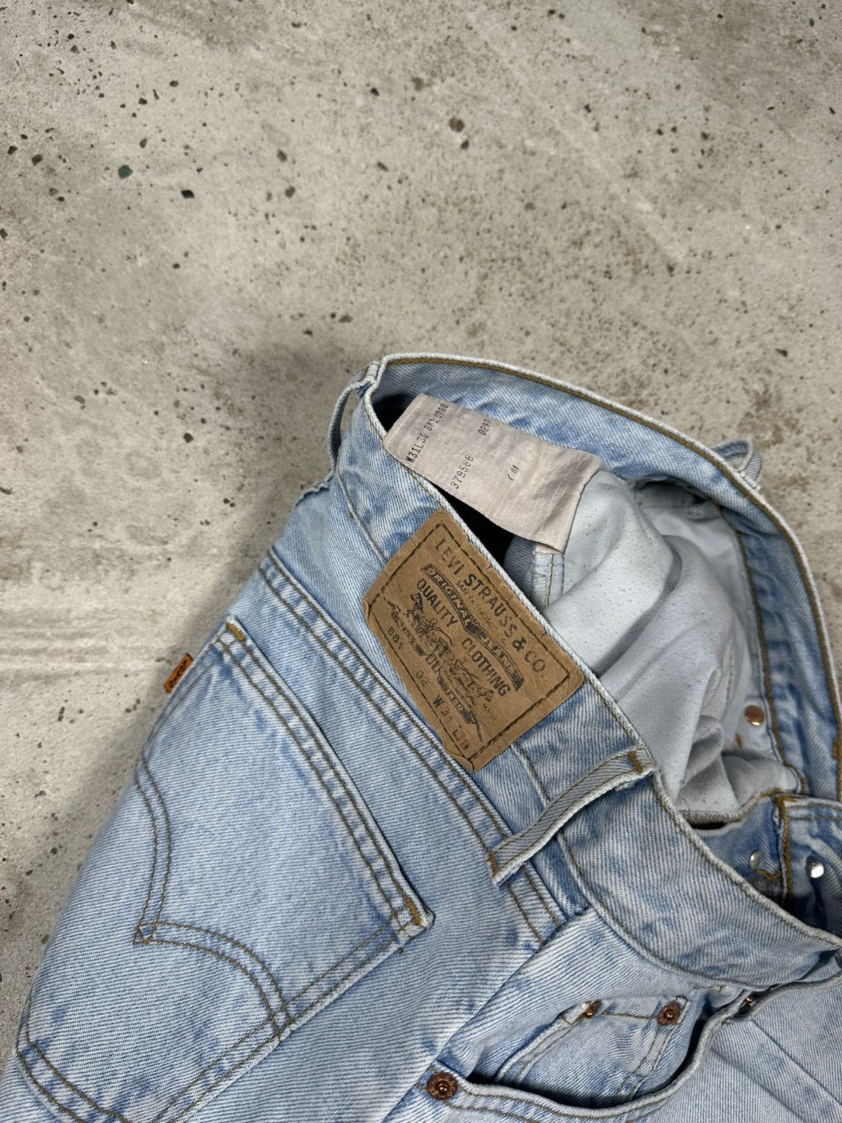 Levi's Vintage 1997 Levi’s 881 02 Baby Blue Orange Tab Denim Pants Size US 29 - 12 Thumbnail