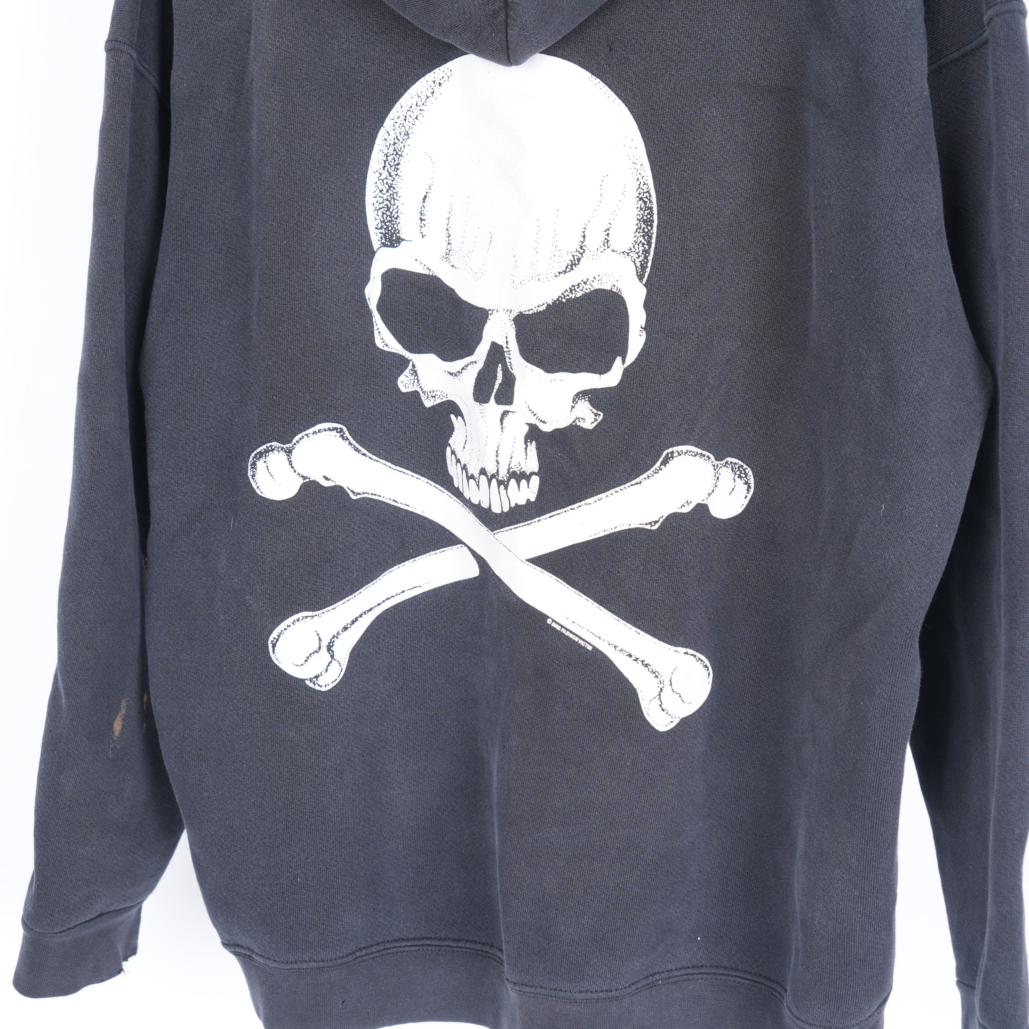 Vintage VINTAGE SKULL HOODIE Size US XL / EU 56 / 4 - 4 Thumbnail
