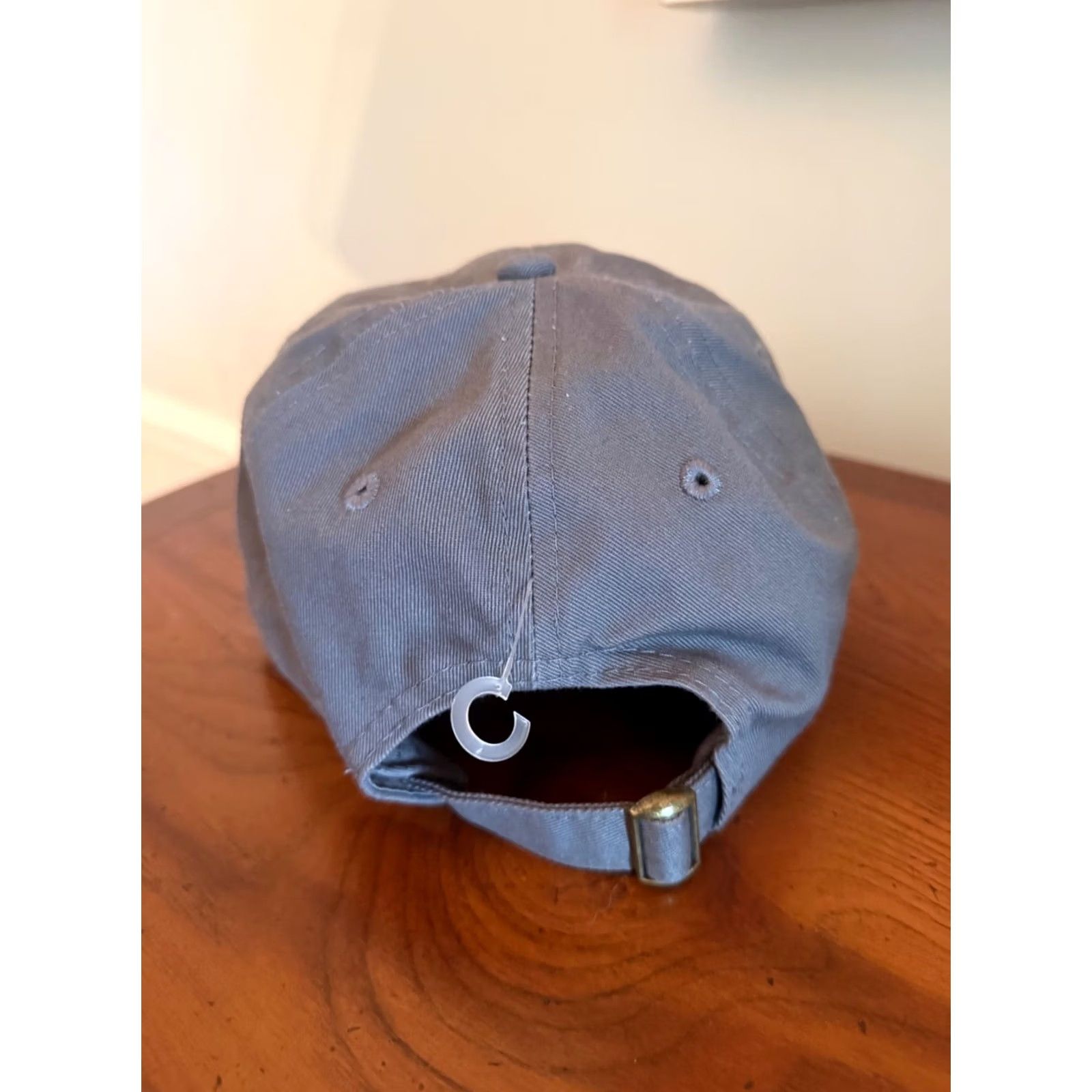 Vintage Bradley University Braves BU Strapback Cap Gray Mens Adjustable Hat NWOT EUC Size ONE SIZE - 3 Thumbnail