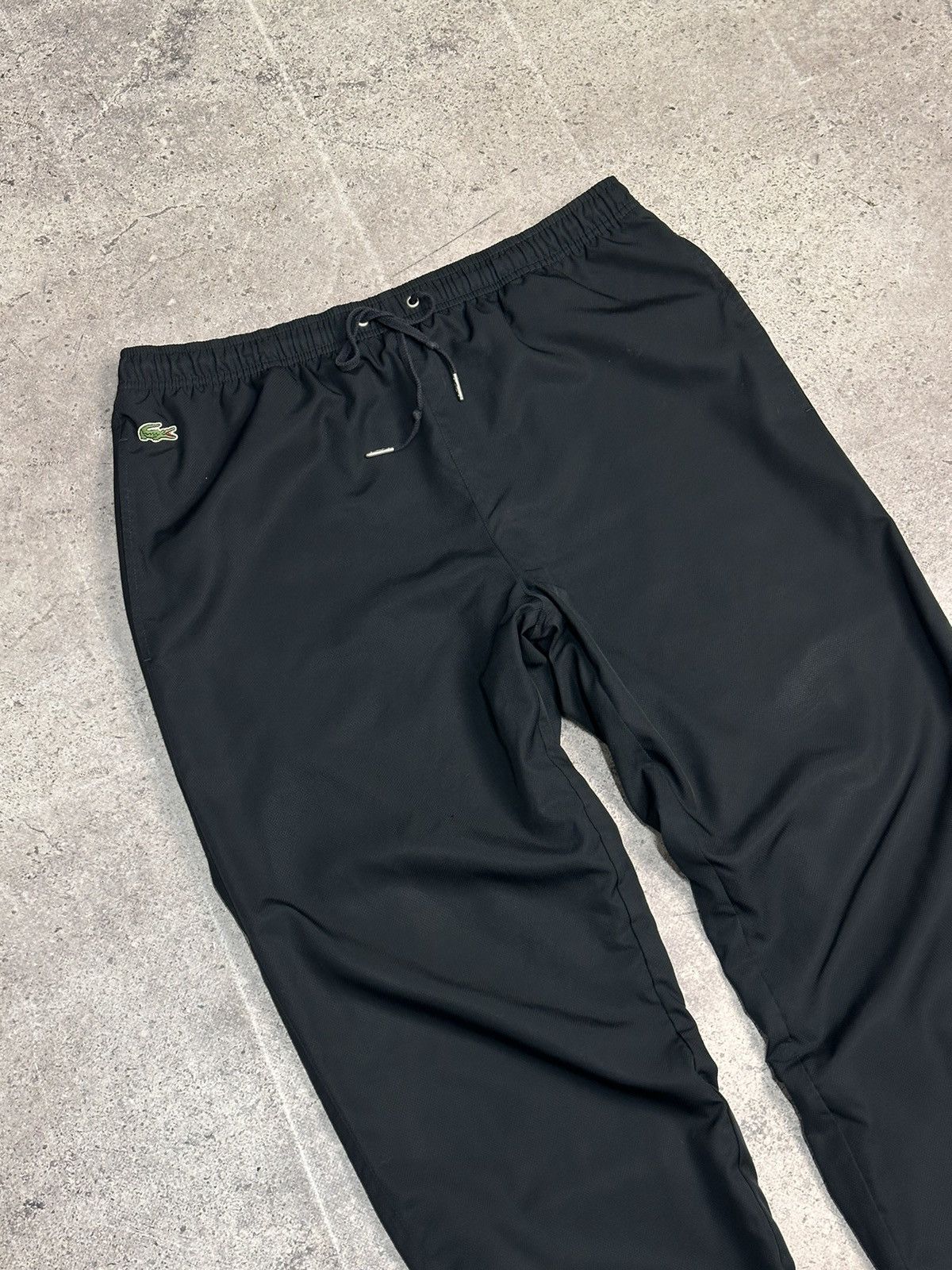Lacoste Vintage Lacoste black track pants nylon minimal Y2K sport Size US 38 / EU 54 - 4 Thumbnail