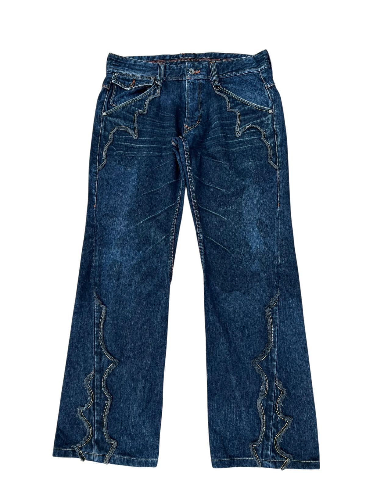 Nicole Club For Men Oily Waxed Denim Jeans