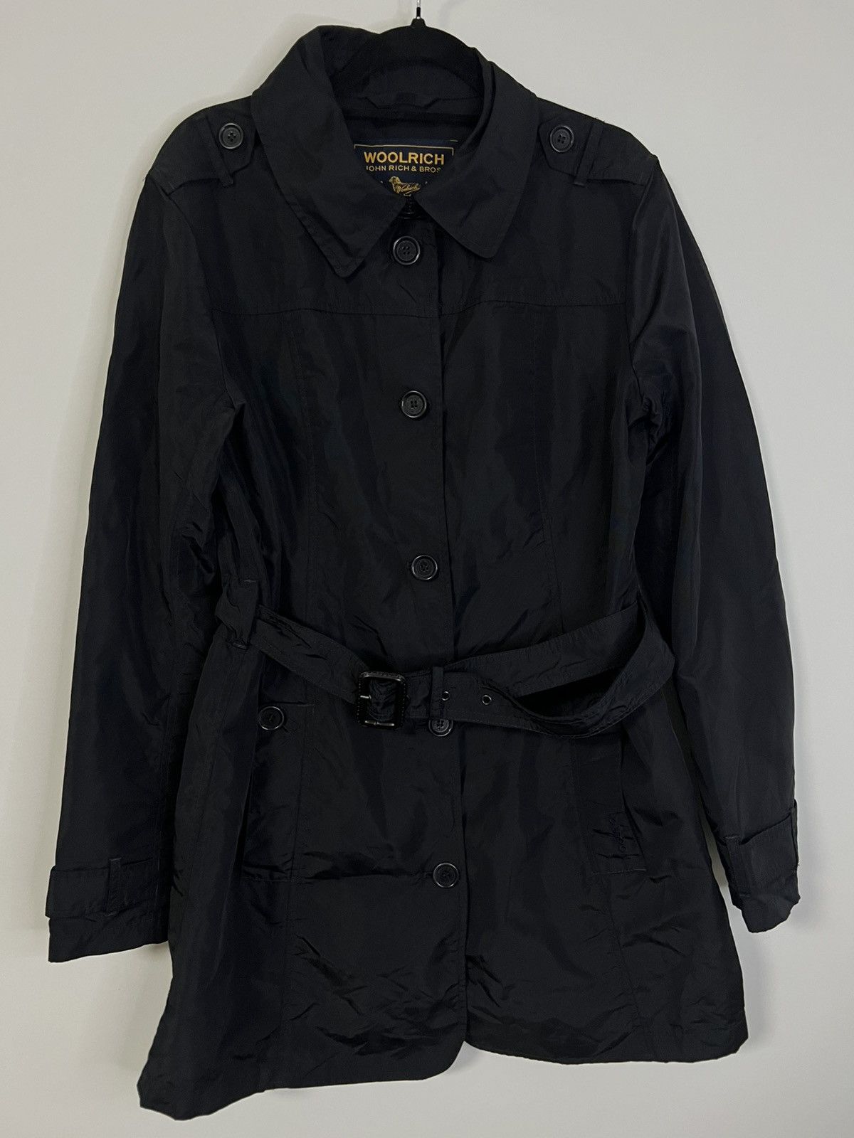 Woolrich Woolen Mills Woolrich waterproof trench coat black L Size L / US 10 / IT 46 - 1 Thumbnail