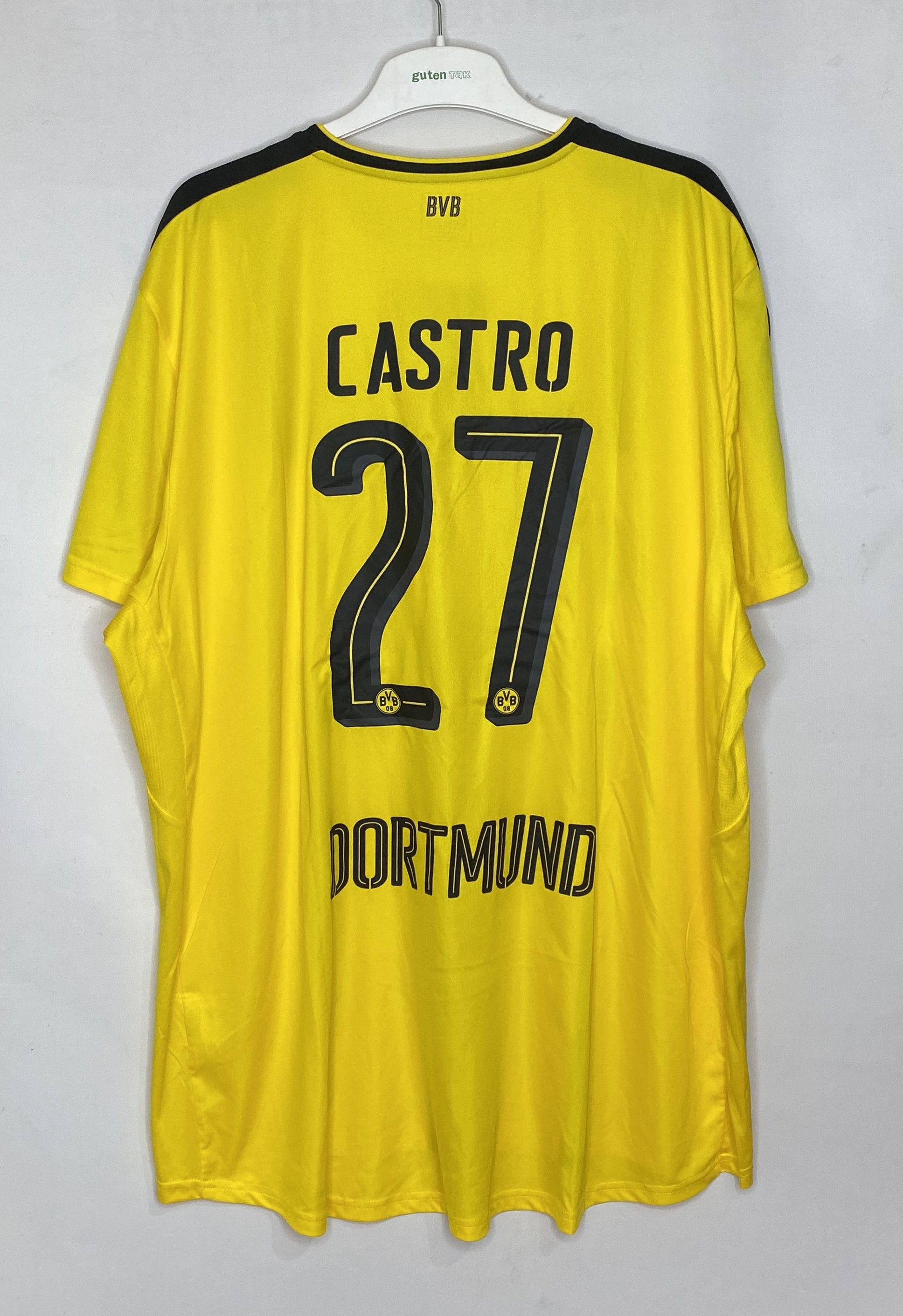 Puma CASTRO #27 BORUSSIA DORTMUND 2016 HOME FOOTBALL SHIRT SOCCER Size US XXL / EU 58 / 5 - 1 Thumbnail