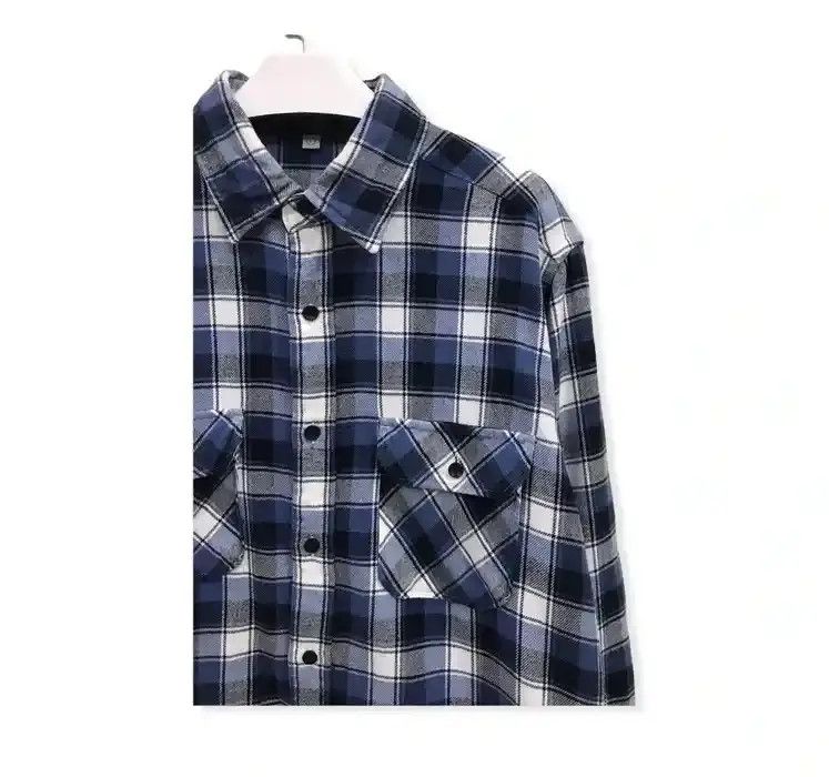 Flannel Japanese Brand Uniqlo Plaid Tartan Flannel Shirt Size US L / EU 52-54 / 3 - 2 Thumbnail