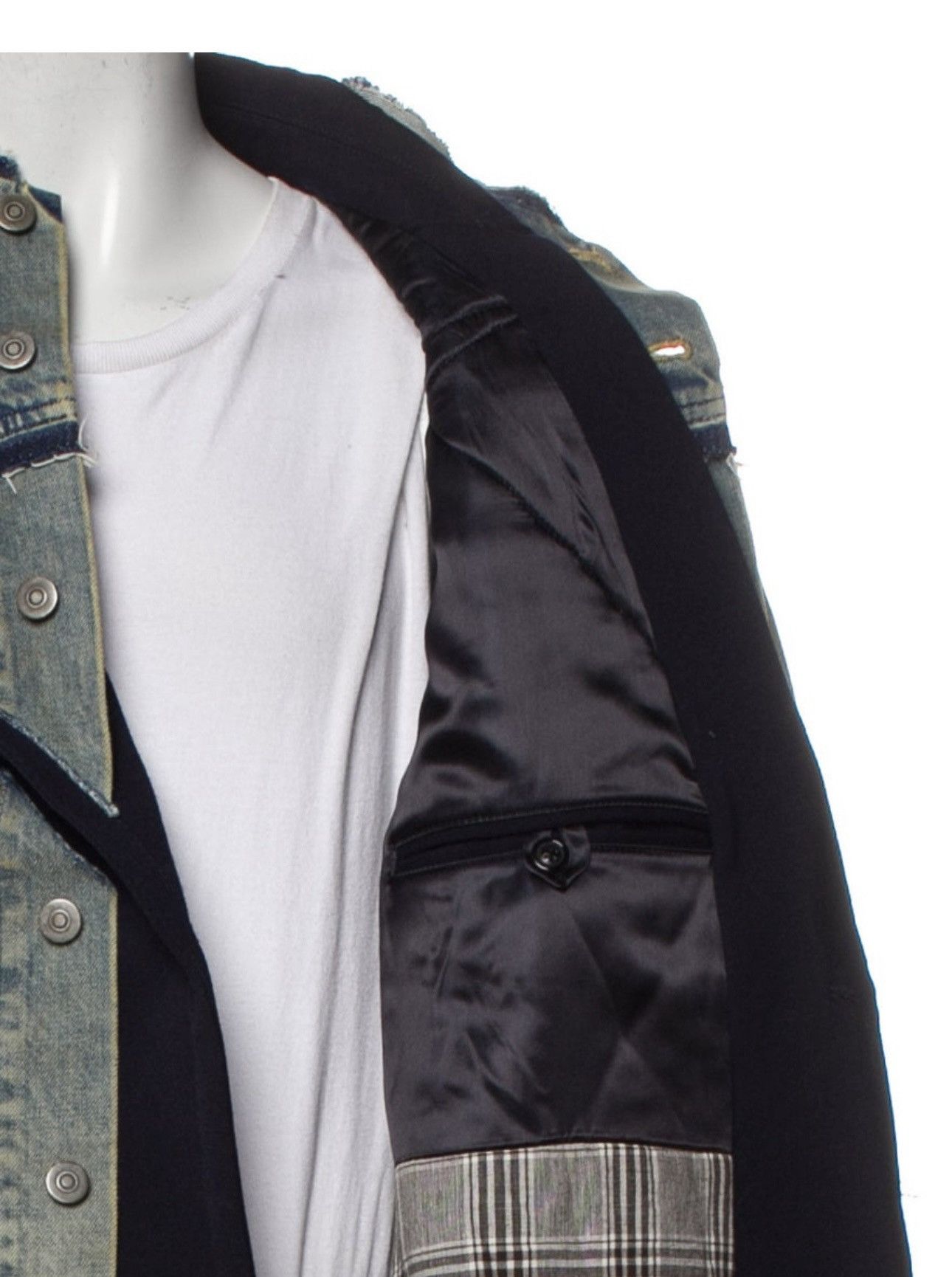 Maison Margiela Maison Margiela “Rare” Double Denim Peacoat Size US XL / EU 56 / 4 - 4 Thumbnail