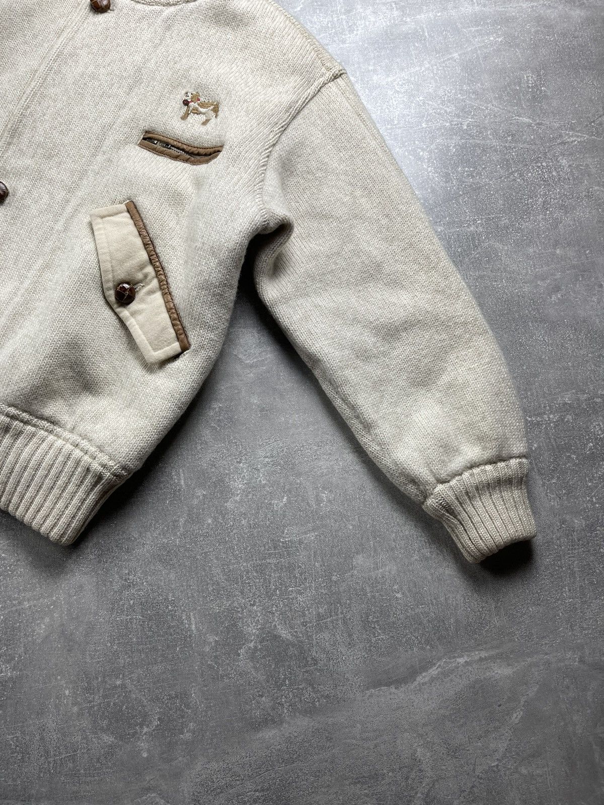 Iceberg ICEBERG × JC de Castelbajac Vintage 90s Wool Bomber Jacket Size US L / EU 52-54 / 3 - 6 Thumbnail
