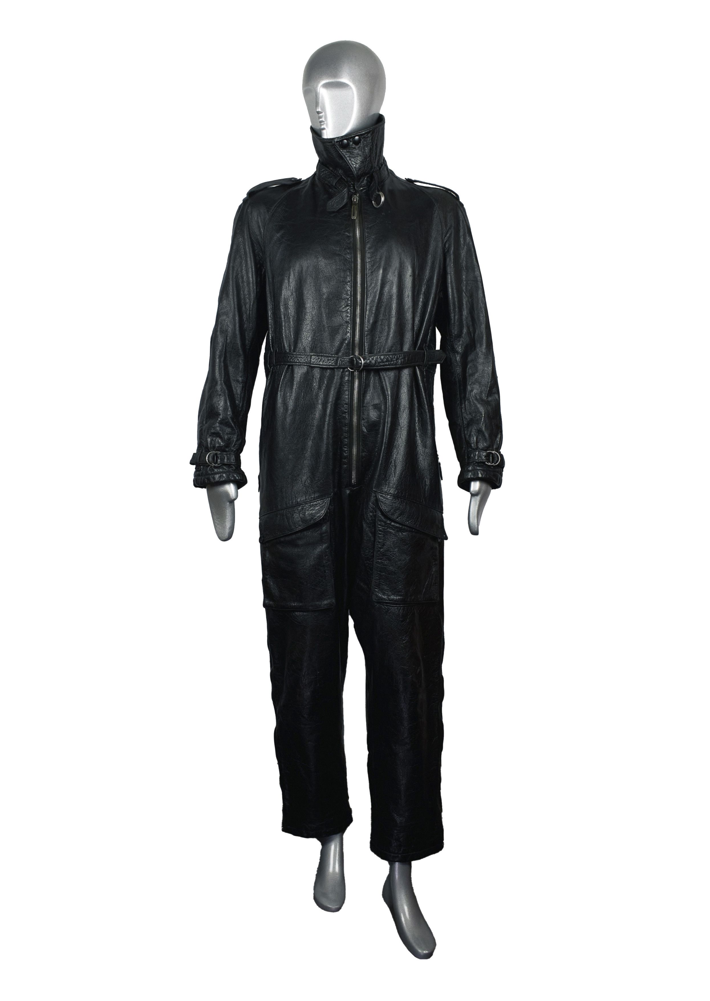 Vintage 1940's Golay Sports leather jumpsuit motorcycle overalls Size US M / EU 48-50 / 2 - 2 Thumbnail