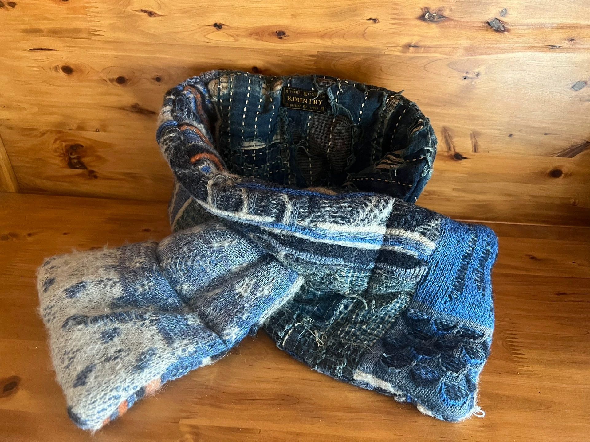 Kapital Kapital Peace Ripped Patchwork Scarf Japan Color Size ONE SIZE - 5 Thumbnail