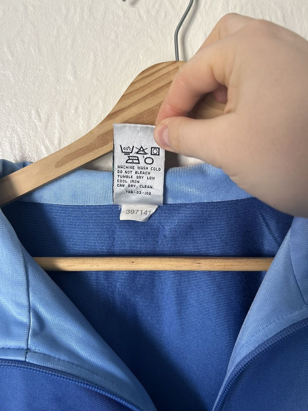 Puma Vintage 1990s Puma Baby Blue Track Jacket Size US S / EU 44-46 / 1 - 6 Thumbnail
