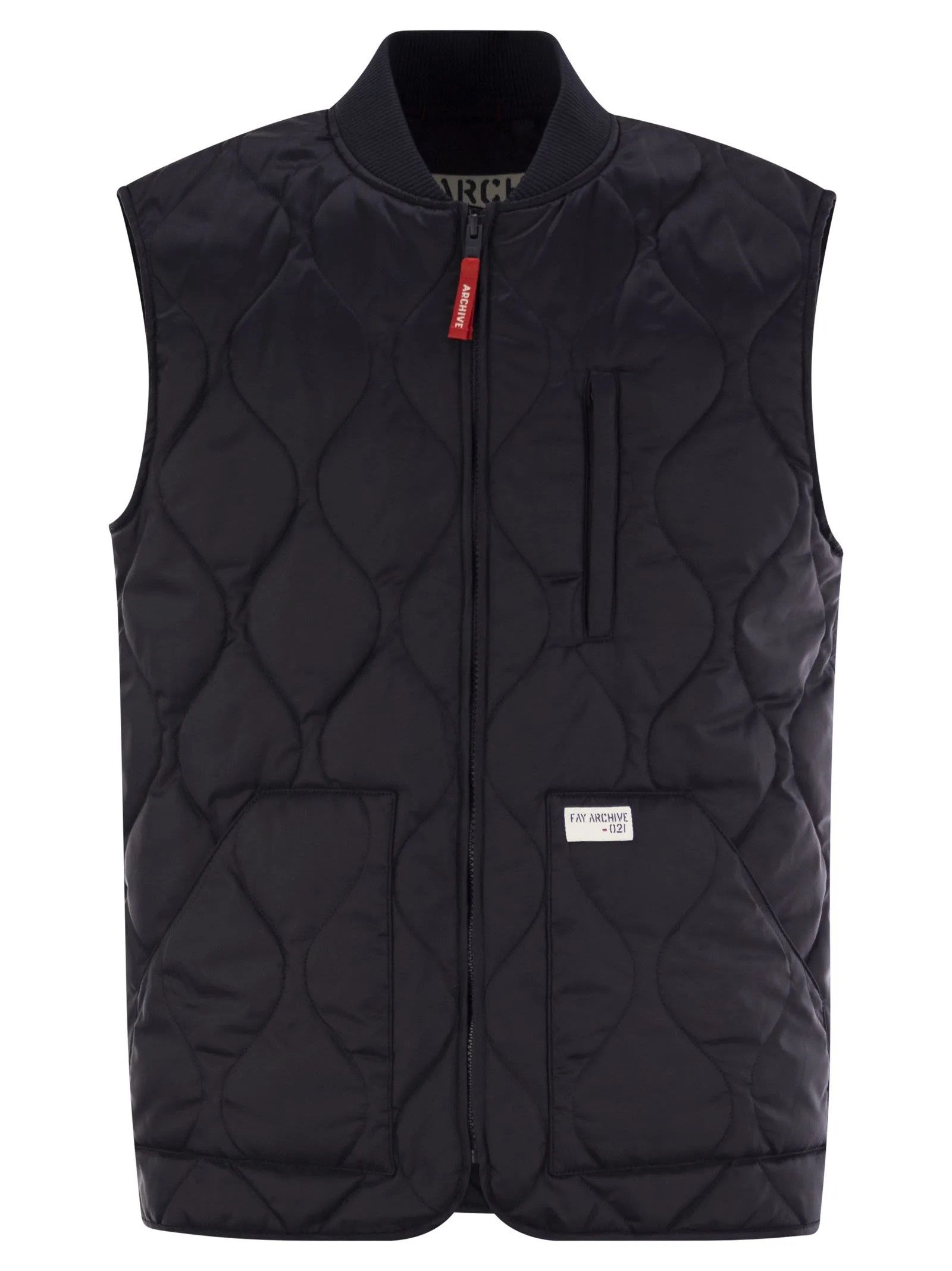 Fay o1s22i1n1124 Quilted Nylon Vest in Blue Size US L / EU 52-54 / 3 - 1 Thumbnail
