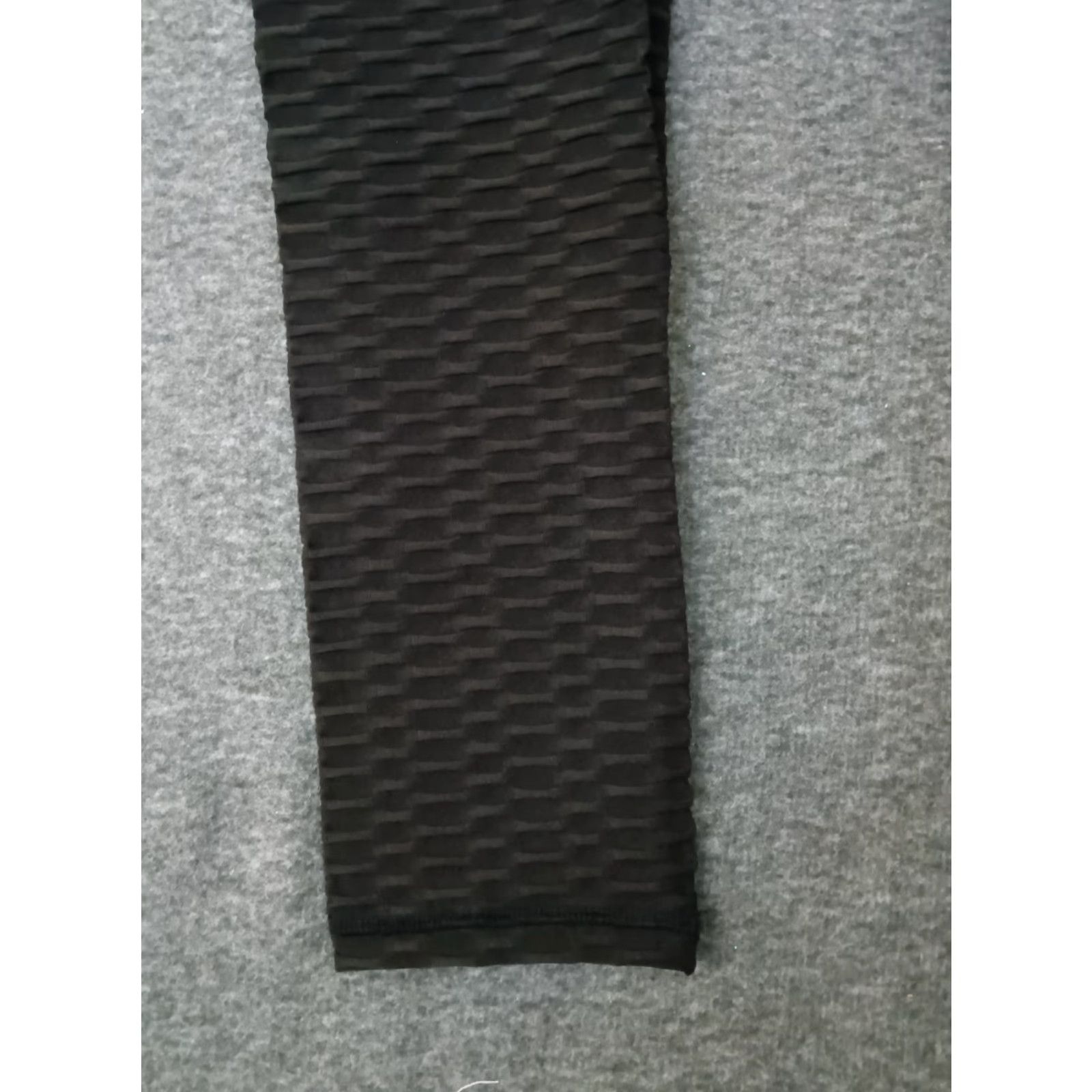 Vintage Women's Leggings M Black Mid Waist Textured Pull-On Jegging - Yoga, Gym & Training Womens Size 32" / US 10 / IT 46 - 7 Thumbnail