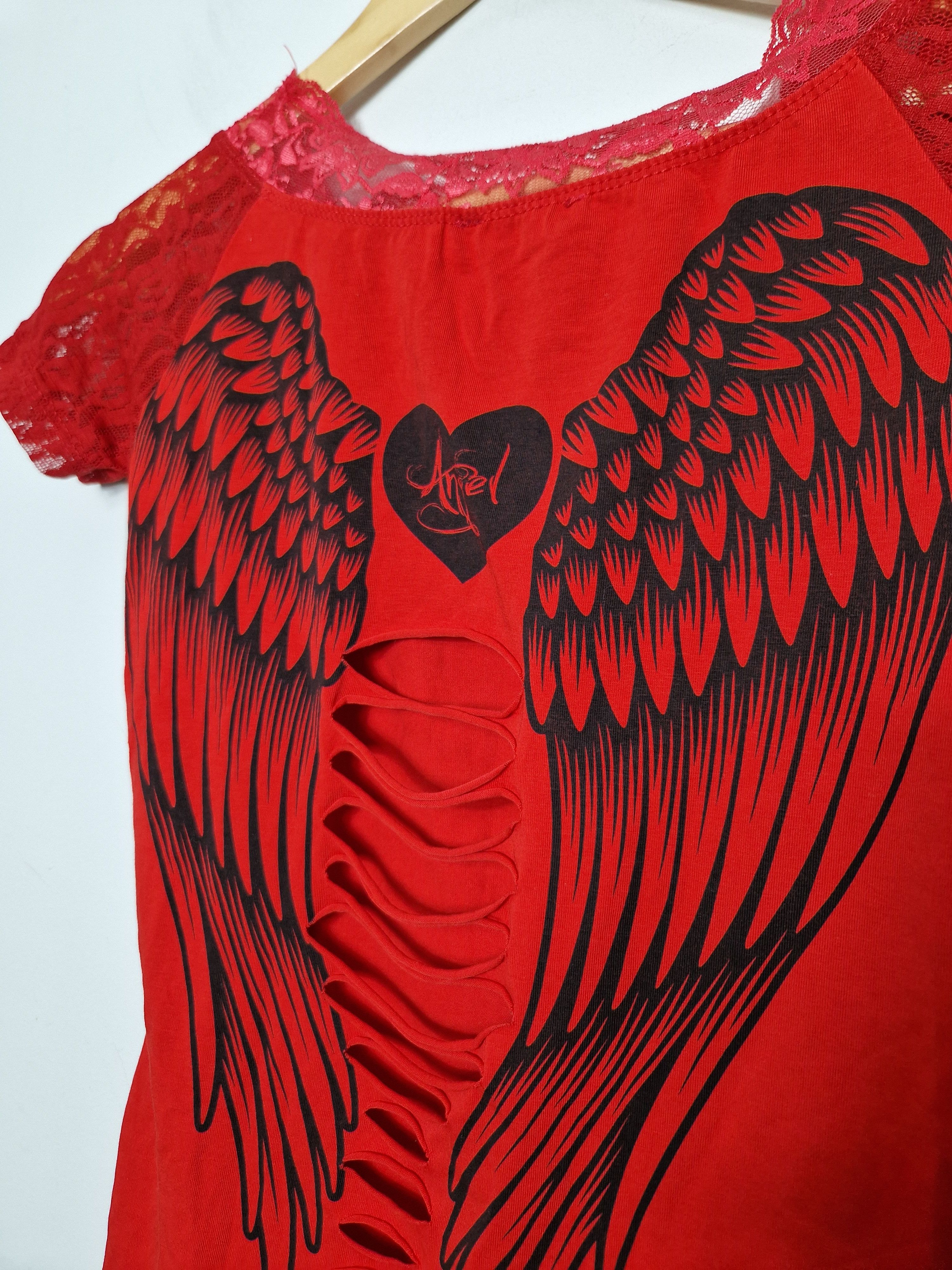 Hysteric Glamour vintage y2k goth emo punk rave angel wings top Size S / US 4 / IT 40 - 5 Thumbnail