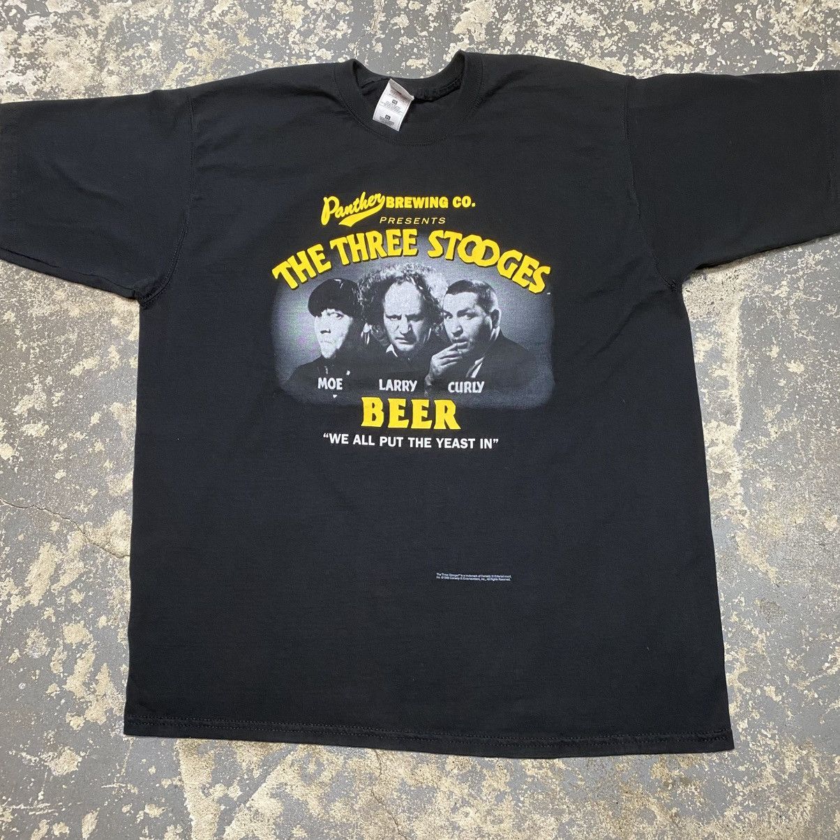 Vintage Vintage The Three Stooges Beer Bar 1998 Tshirt Size US XL / EU 56 / 4 - 1 Thumbnail