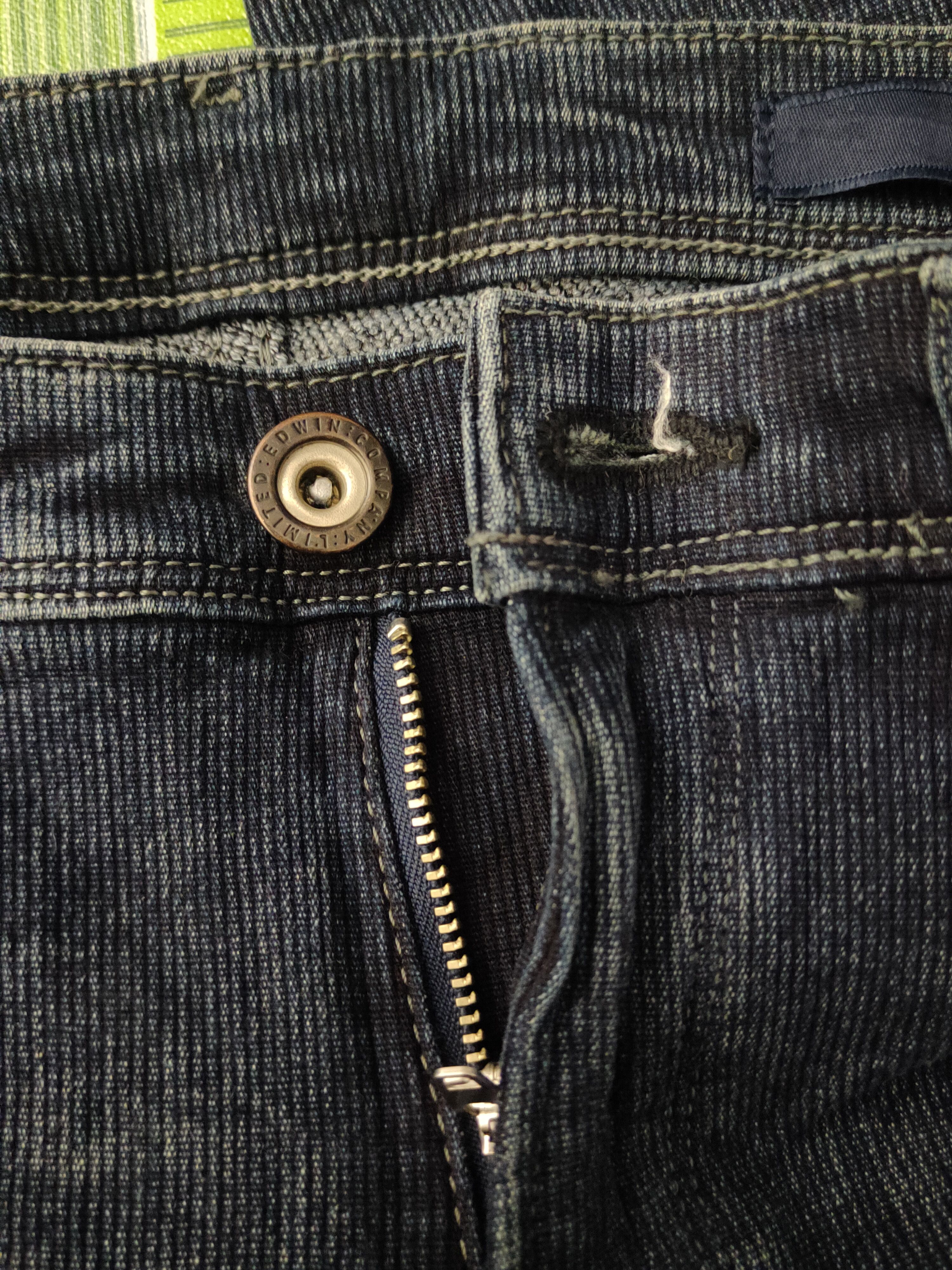 Edwin Edwin-Jerseys Dark Blue Corduroy Skinny Jeans #S2512 Size 29" - 16 Thumbnail