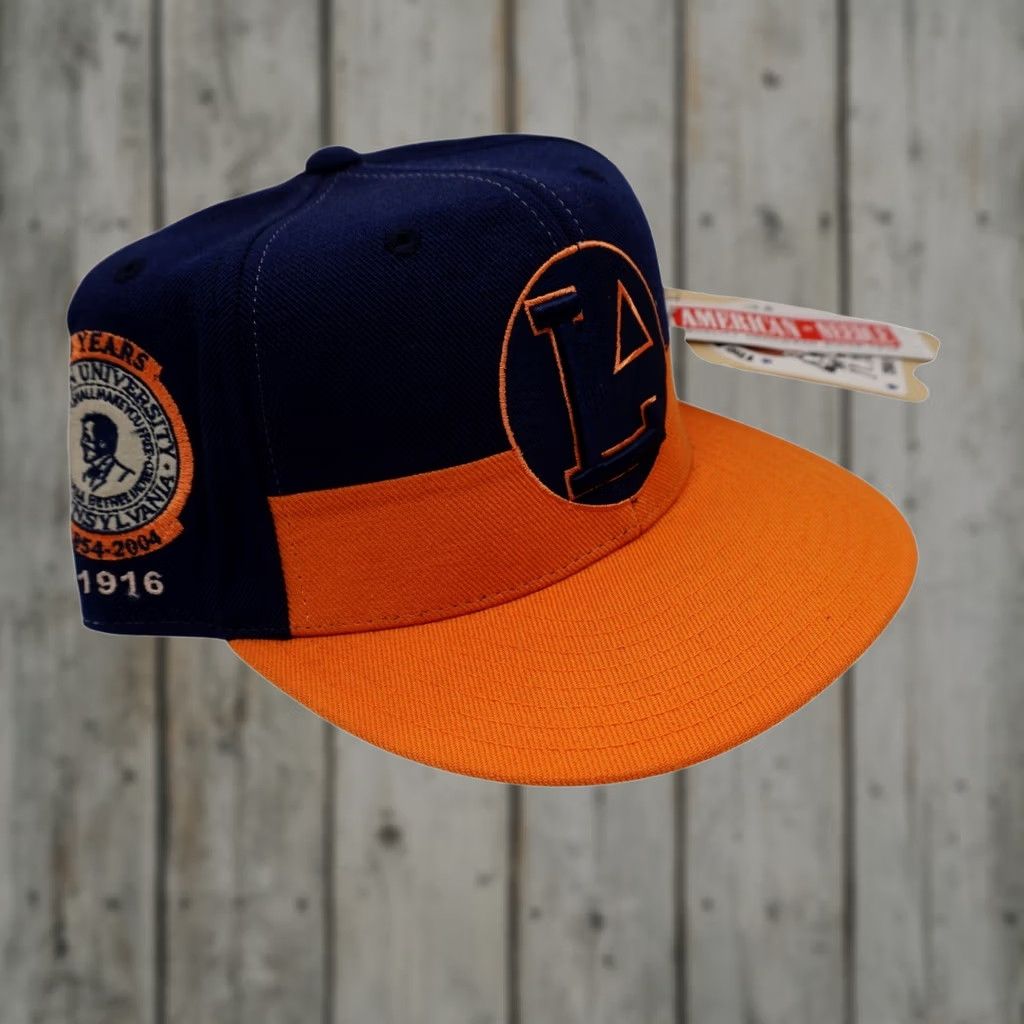 American Needle American Needle Lincoln University Black Fives Mens Fitted Hat Navy Orange 7 3/4 Size ONE SIZE - 1 Thumbnail