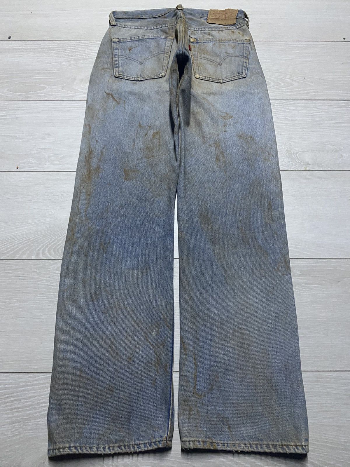 Levi's Levis 501 70s ButtonFly 6 Crazy Mud Wash Rusty Selvedge Size US 28 / EU 44 - 2 Thumbnail