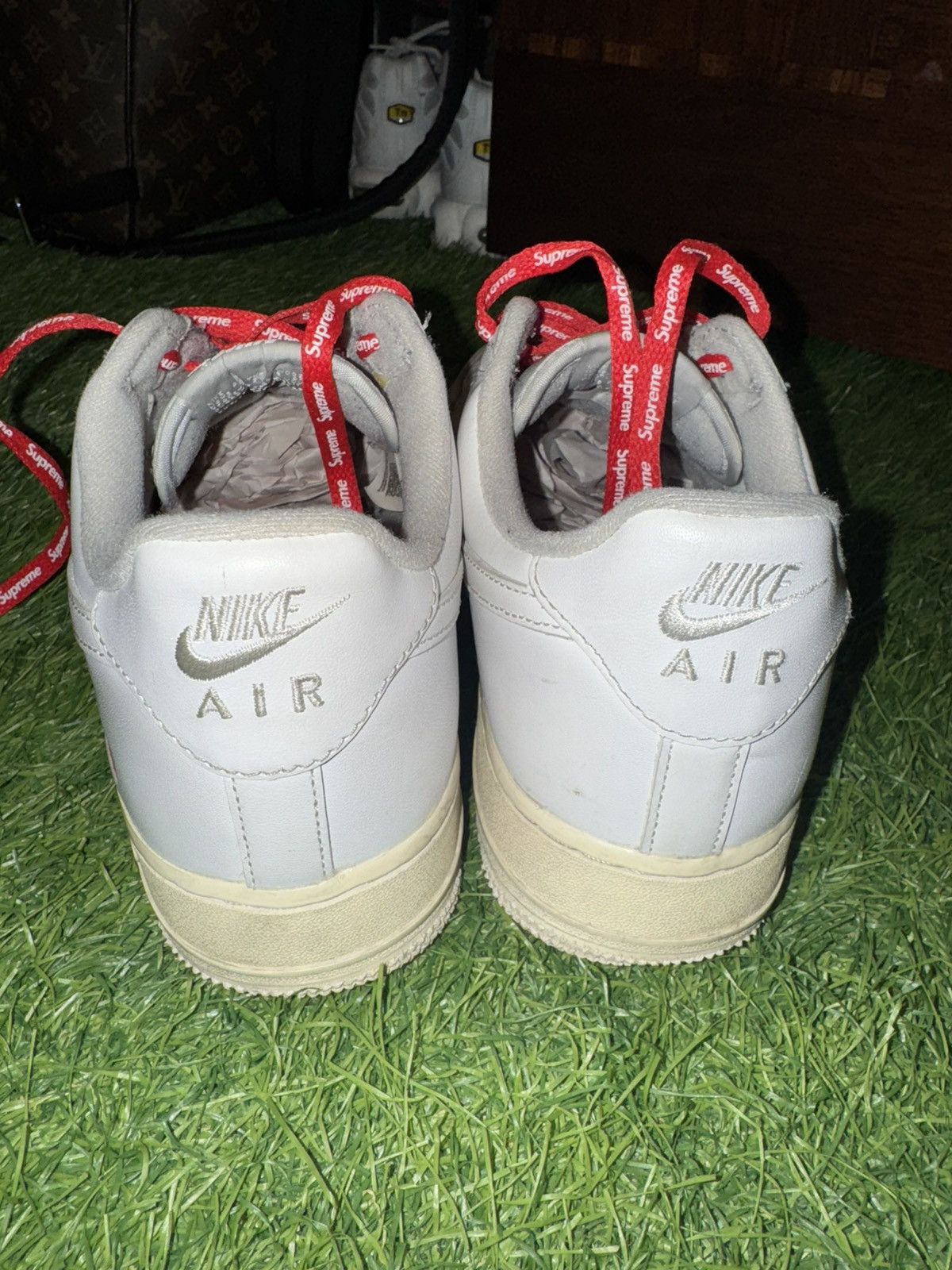 Nike × Supreme Nike Air Force 1 AF1 Supreme Sneakers Size US 8.5 / EU 41-42 - 3 Thumbnail