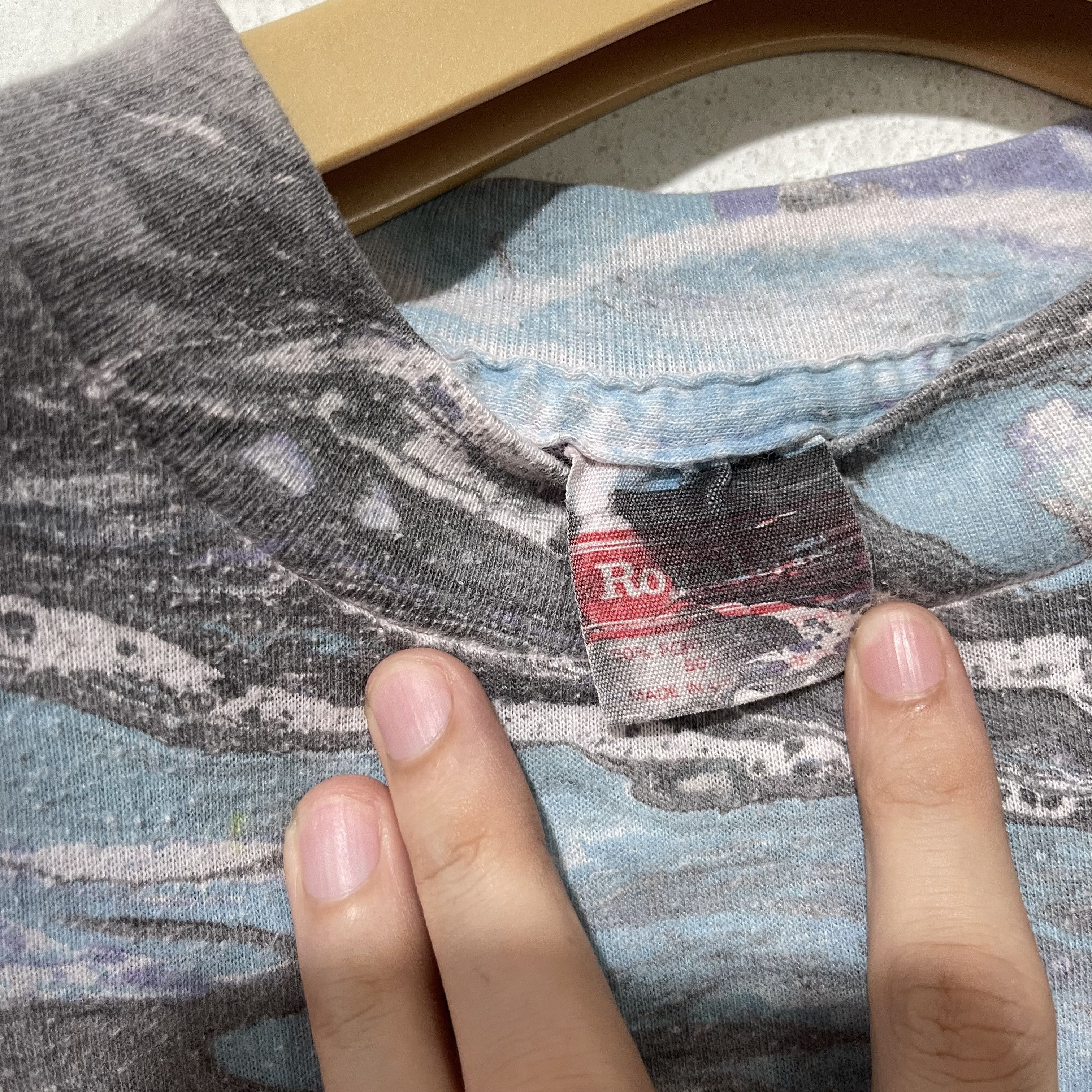 Vintage Vintage 80s Marbled Shirt Size US M / EU 48-50 / 2 - 7 Thumbnail